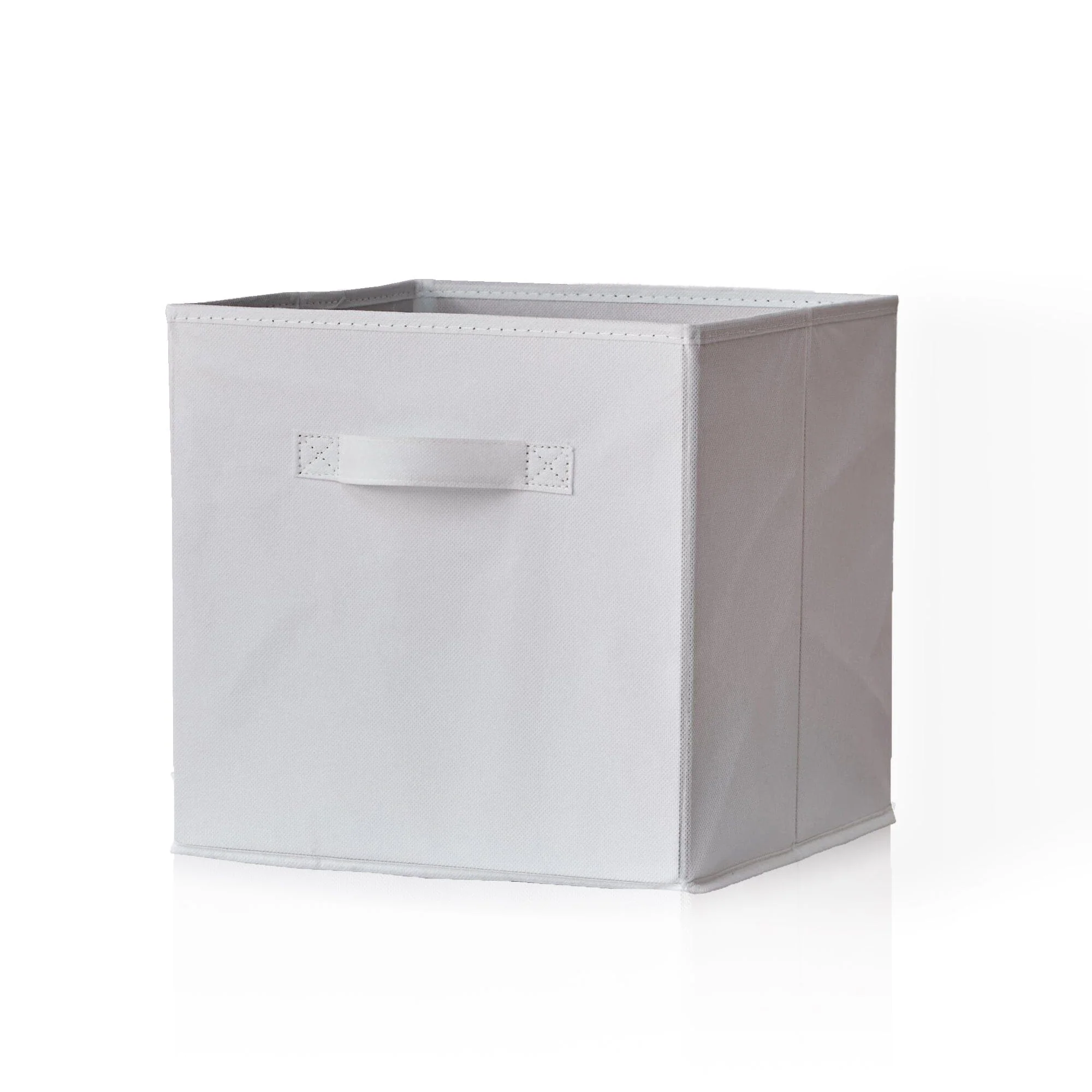 Cara 8 Cube Shelf Unit & 4 Chalk White Handled Box Drawers - Image 8