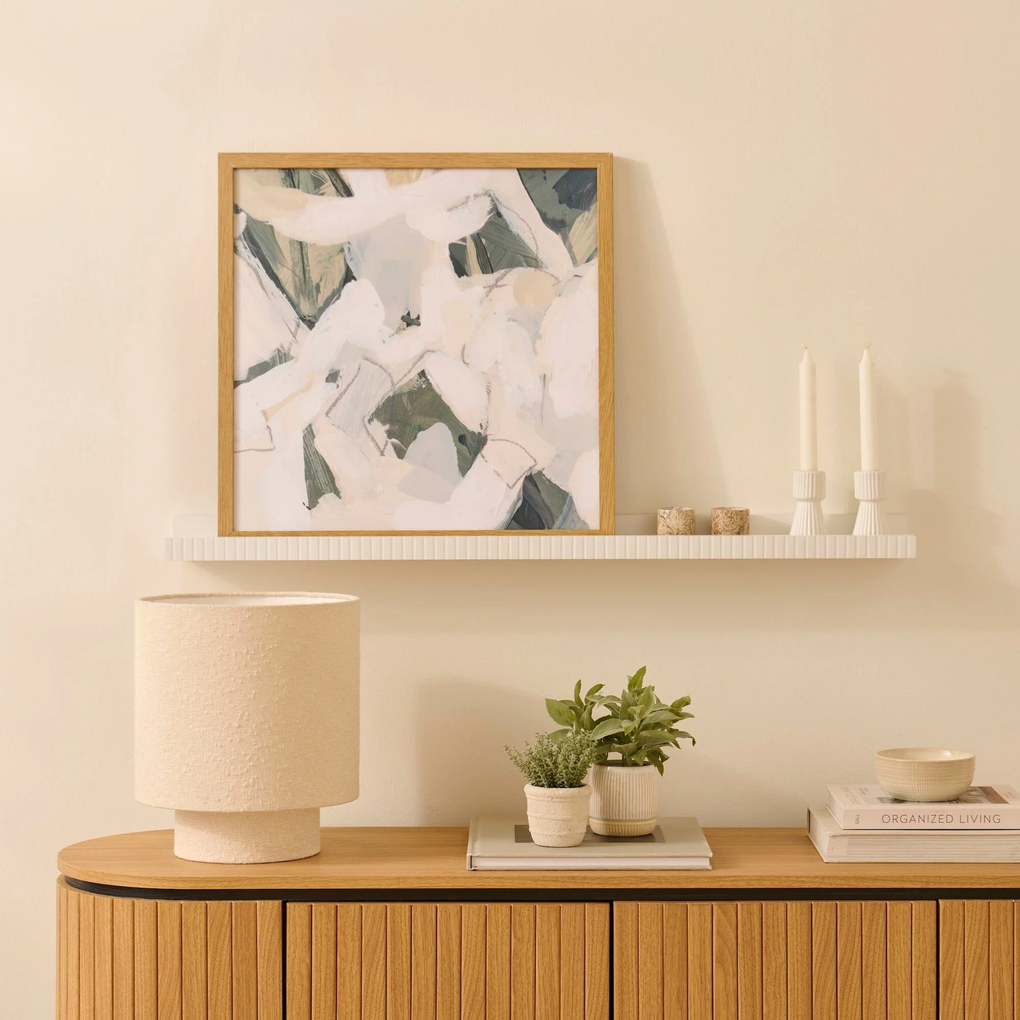 Alba 100cm Picture Ledge - White - Image 2