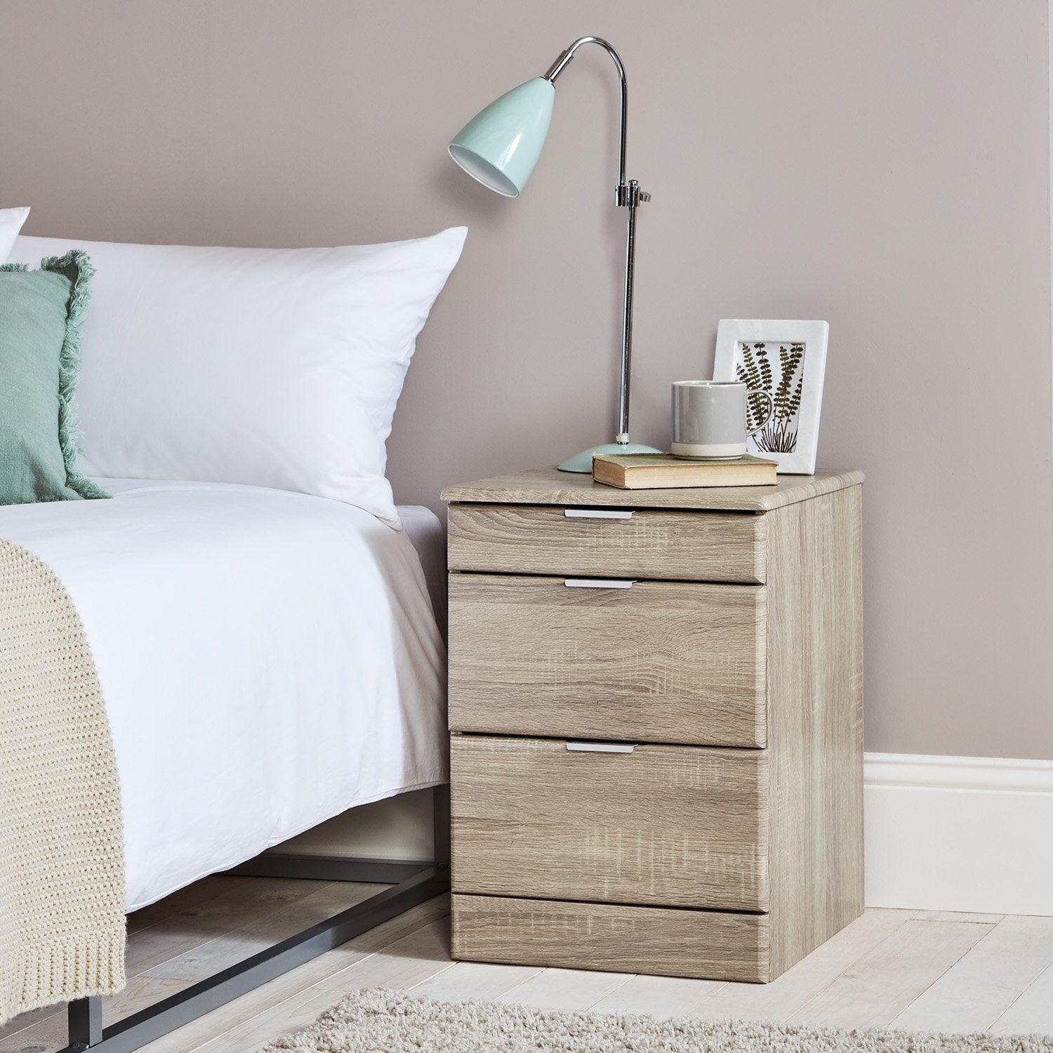 Outlet – Ayla bedside table - light oak - Image 3
