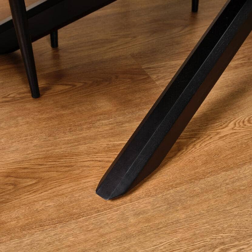 Amelia Black Dining Table Set - 6 Seater - Freya Sand Dining Chairs - Black Legs - Image 6