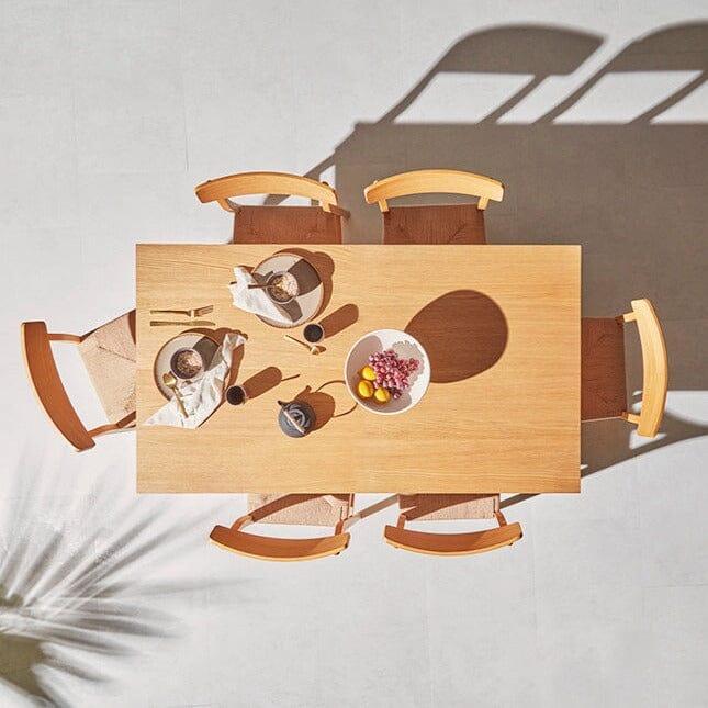 Amelia Oak Wood Dining Table - Extendable - Image 5