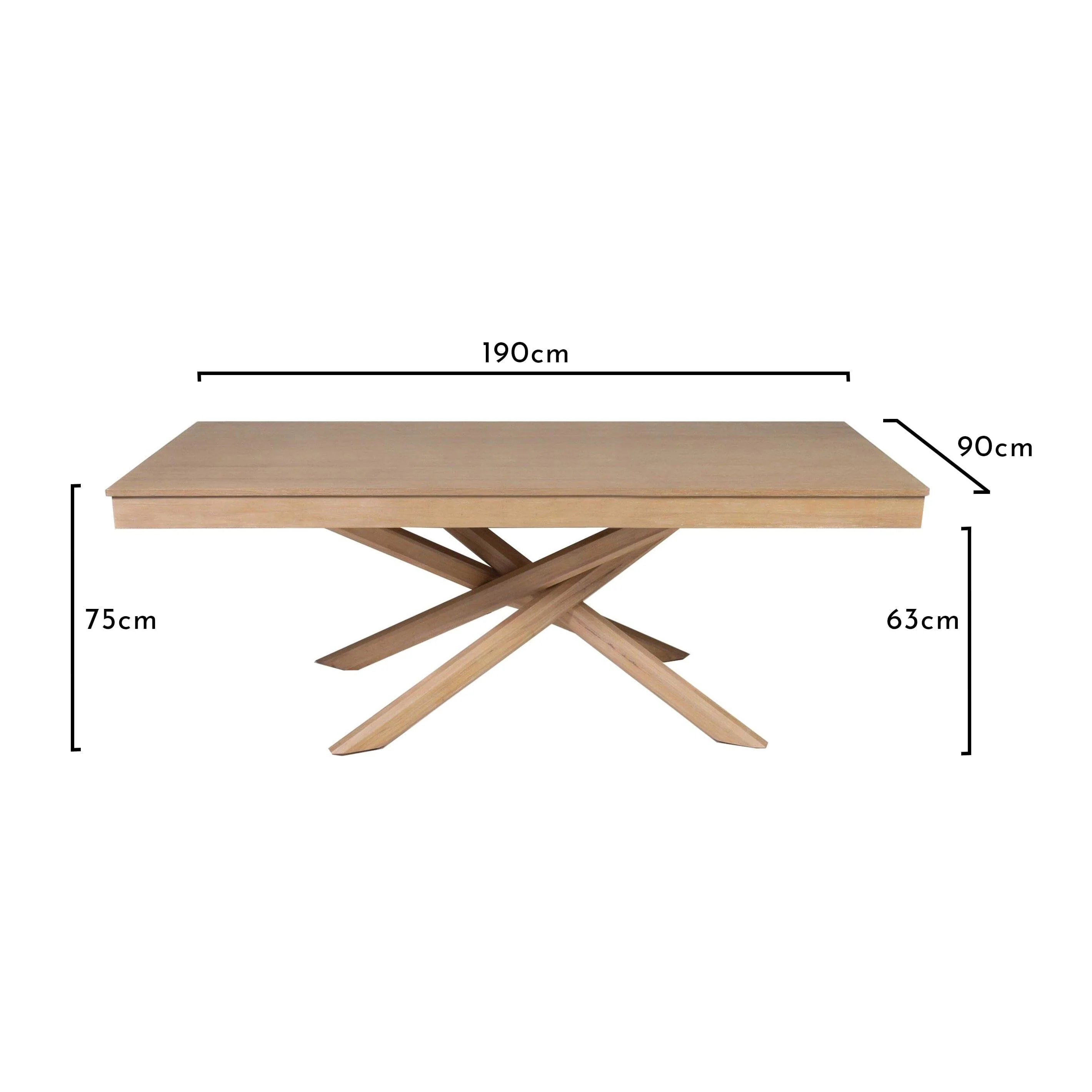 Amelia Whitewash Dining Table Set - 6 Seater - Freya Blue Carver Chairs - Whitewash Oak Legs - Image 9
