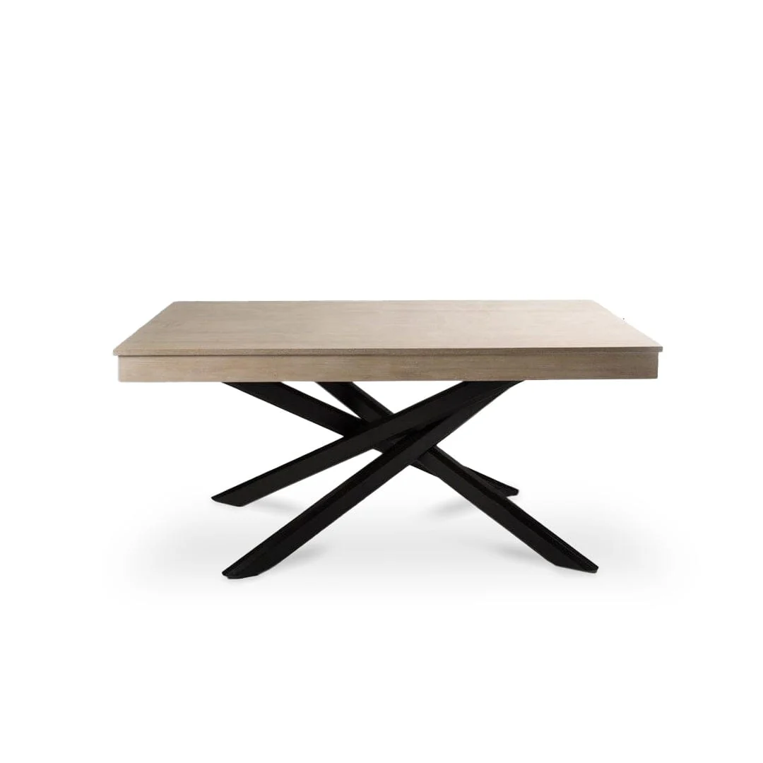 Amelia Whitewash Dining Table Set - 6 Seater - Freya Fern Green Dining Chairs - Black Legs - Image 9