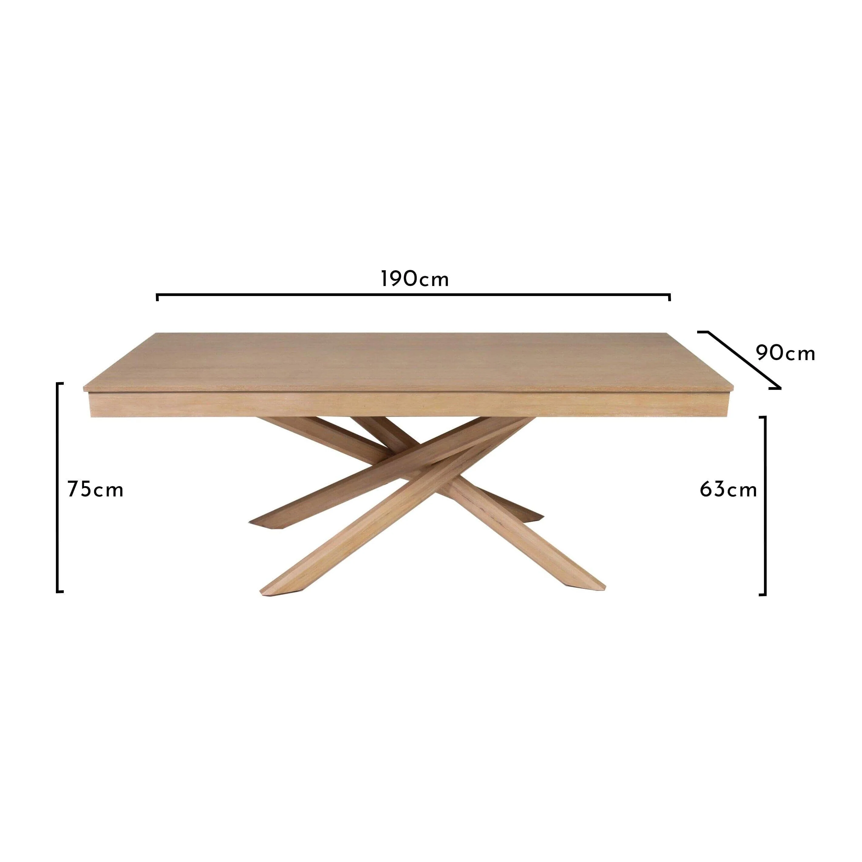 Amelia Whitewash Dining Table Set - 6 Seater - Freya Grey Carver Chairs - Whitewash Oak Legs - Image 10
