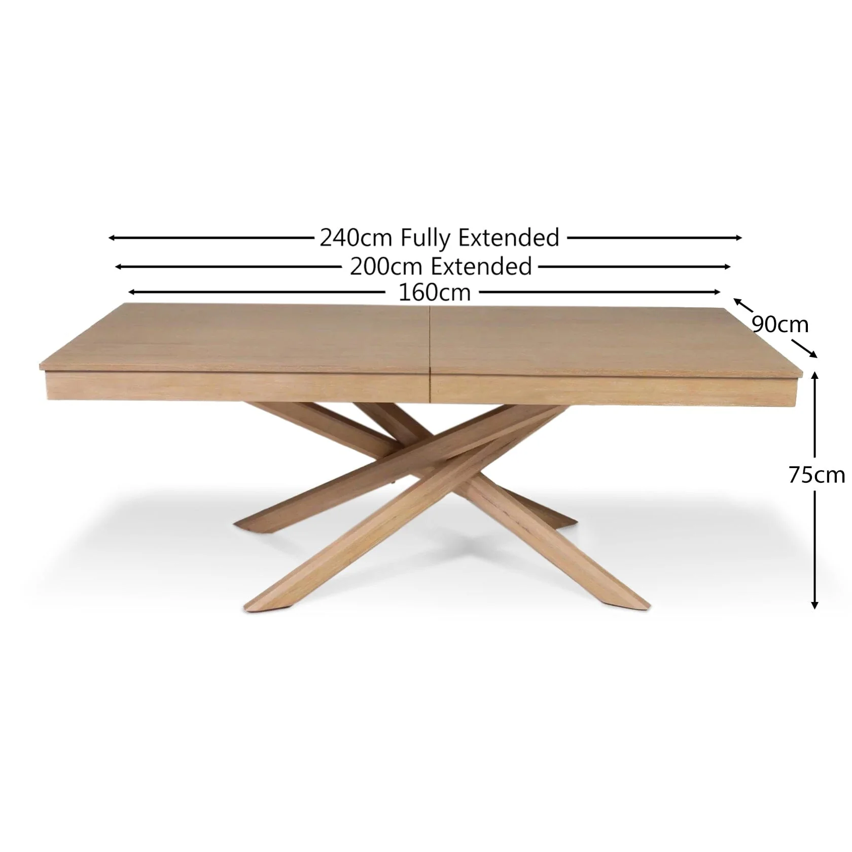 Amelia Whitewash Extendable Dining Table Set - 6 Seater - Freya Boucle Carver Chairs - Whitewash Legs - Image 12