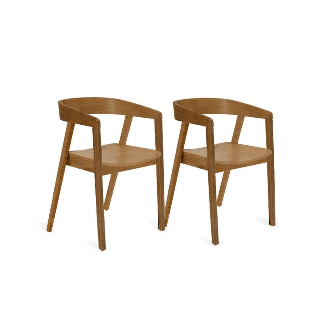 Amelia Oak Extendable Dining Table Set - 6 Seater - Ella Oak Armchairs - Image 3
