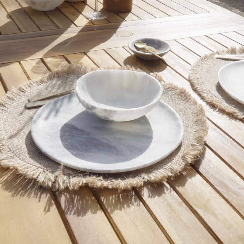 Aspen 8 Seater Wooden Extendable Garden Dining Set with Cushions - Cream LED Premium Parasol - Image 7