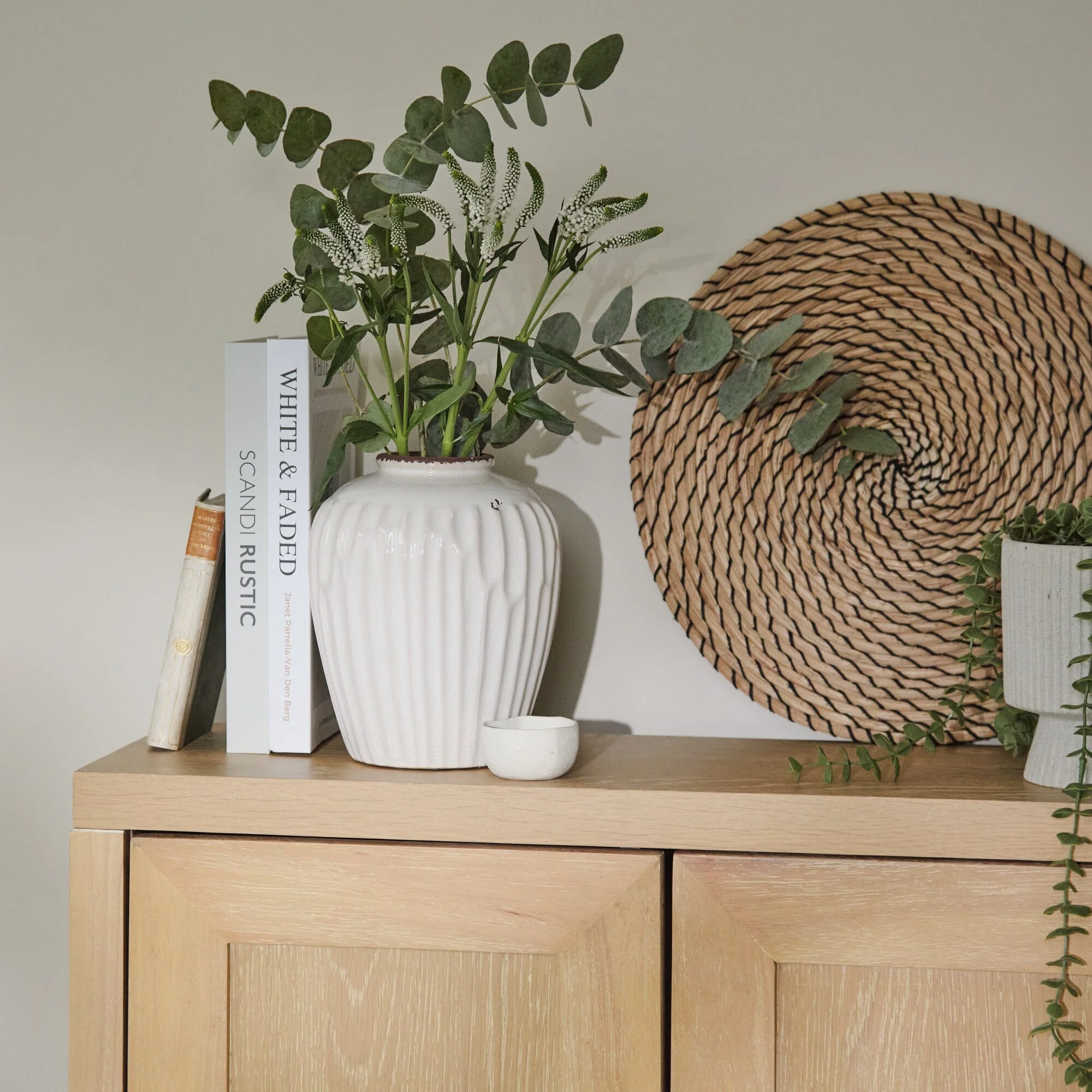 Astrid 2 Door Small Sideboard - Whitewash Oak - Image 3