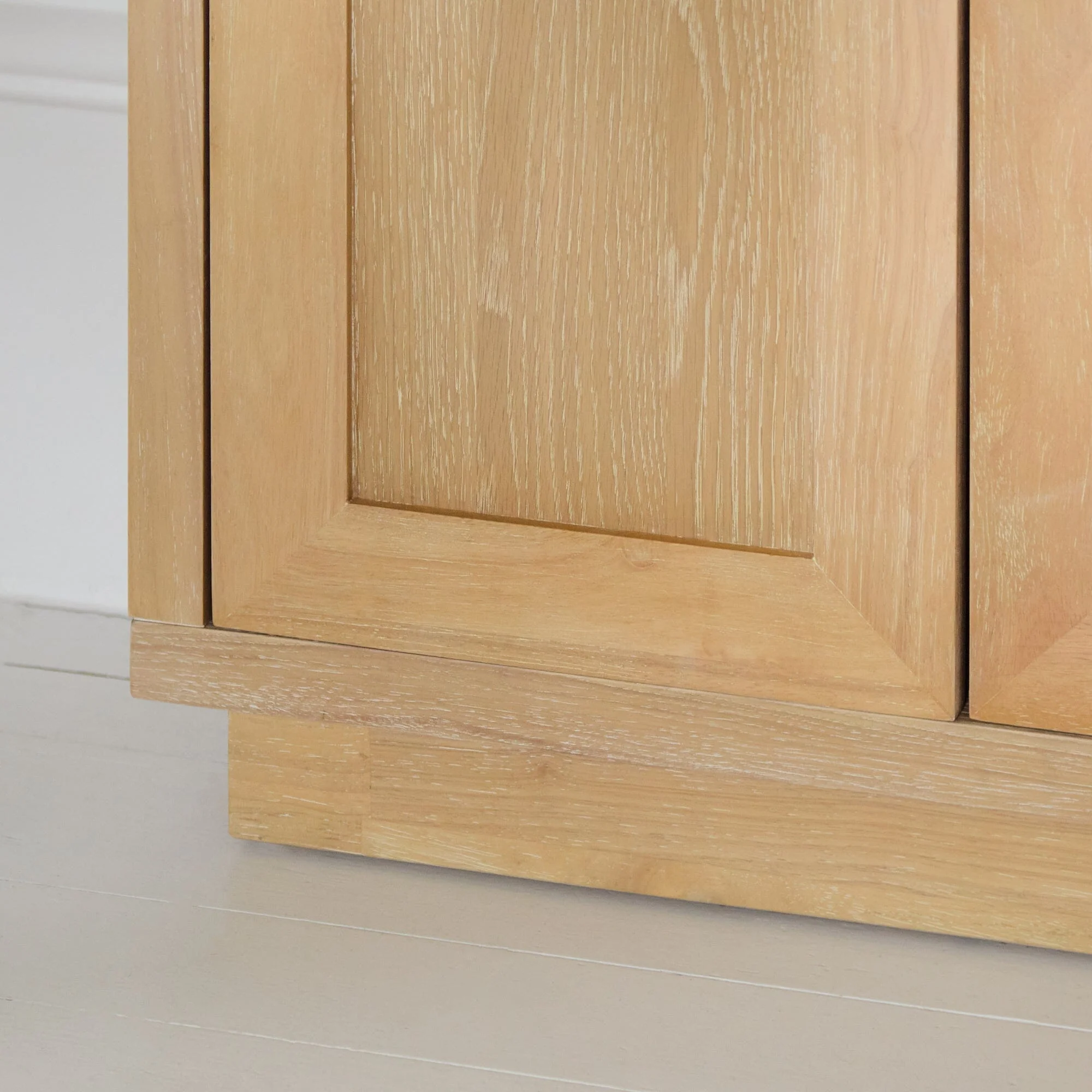 Astrid 2 Door Small Sideboard - Whitewash Oak - Image 4