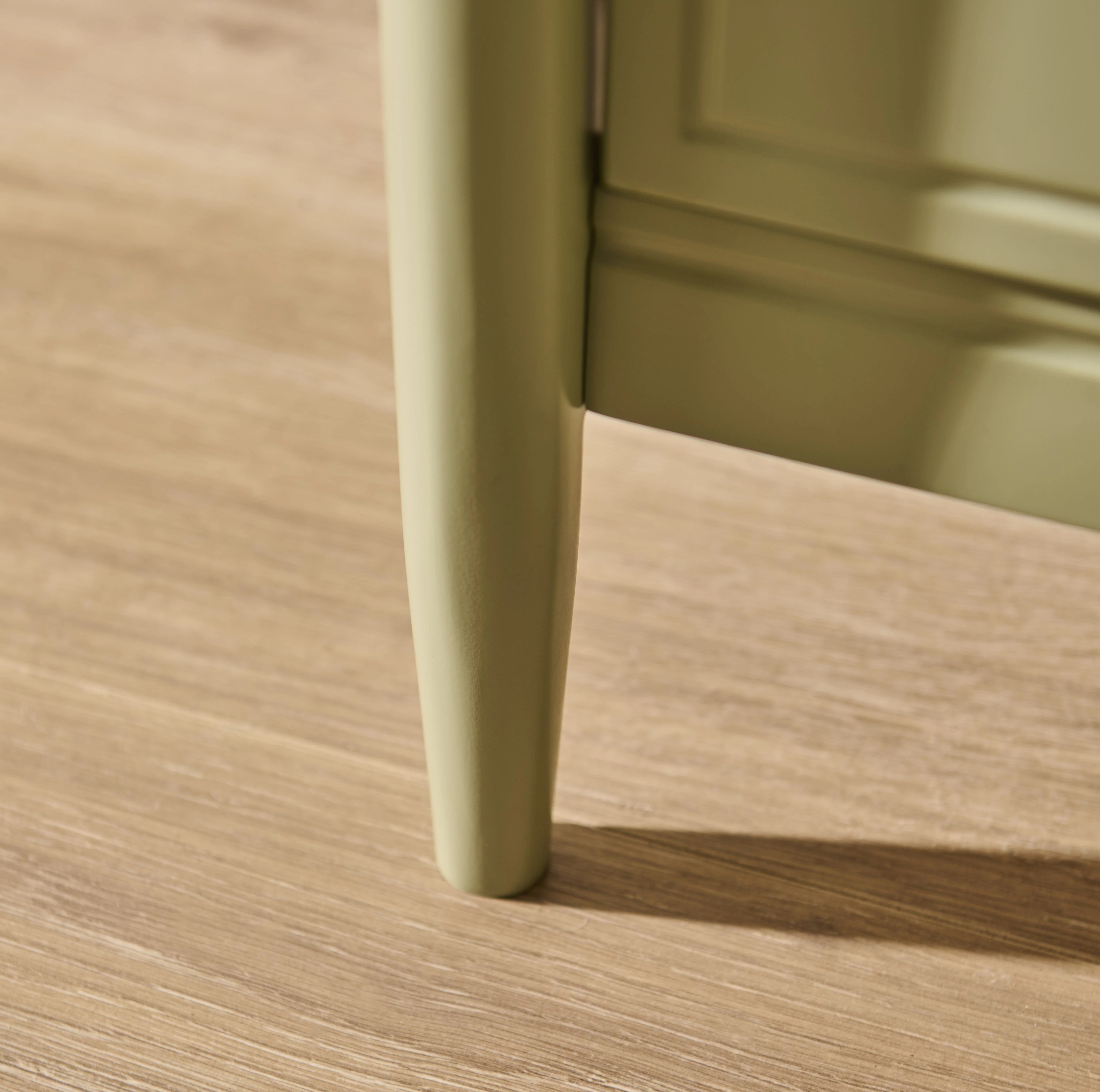 Aubrey 2 Drawer Bedside Table - Pistachio Green - Image 5