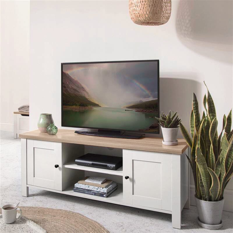 Bampton White TV Unit