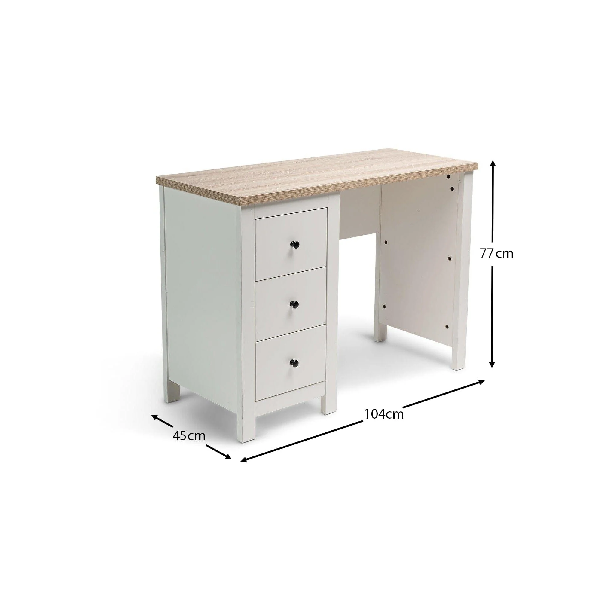 Bampton White Dressing Table with Drawers - Image 9