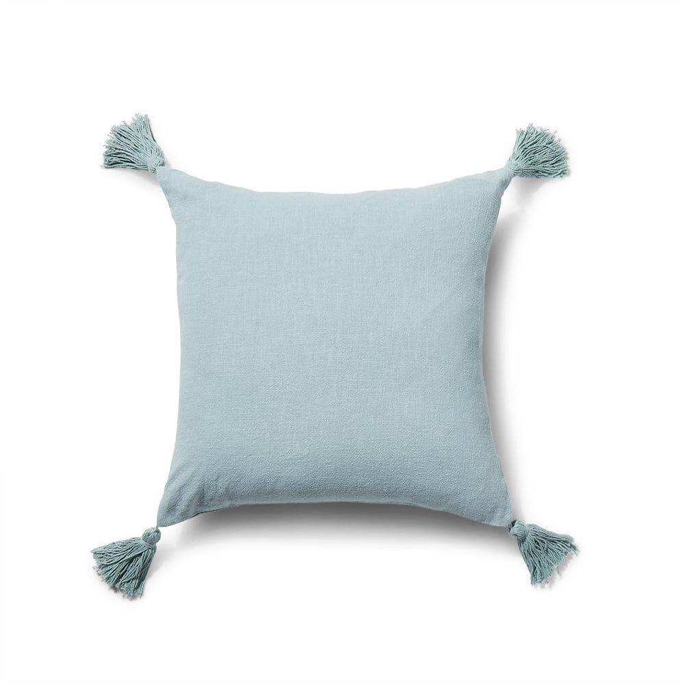 Otura 45x45cm Tasseled Cushion Cover - Duck Egg Blue
