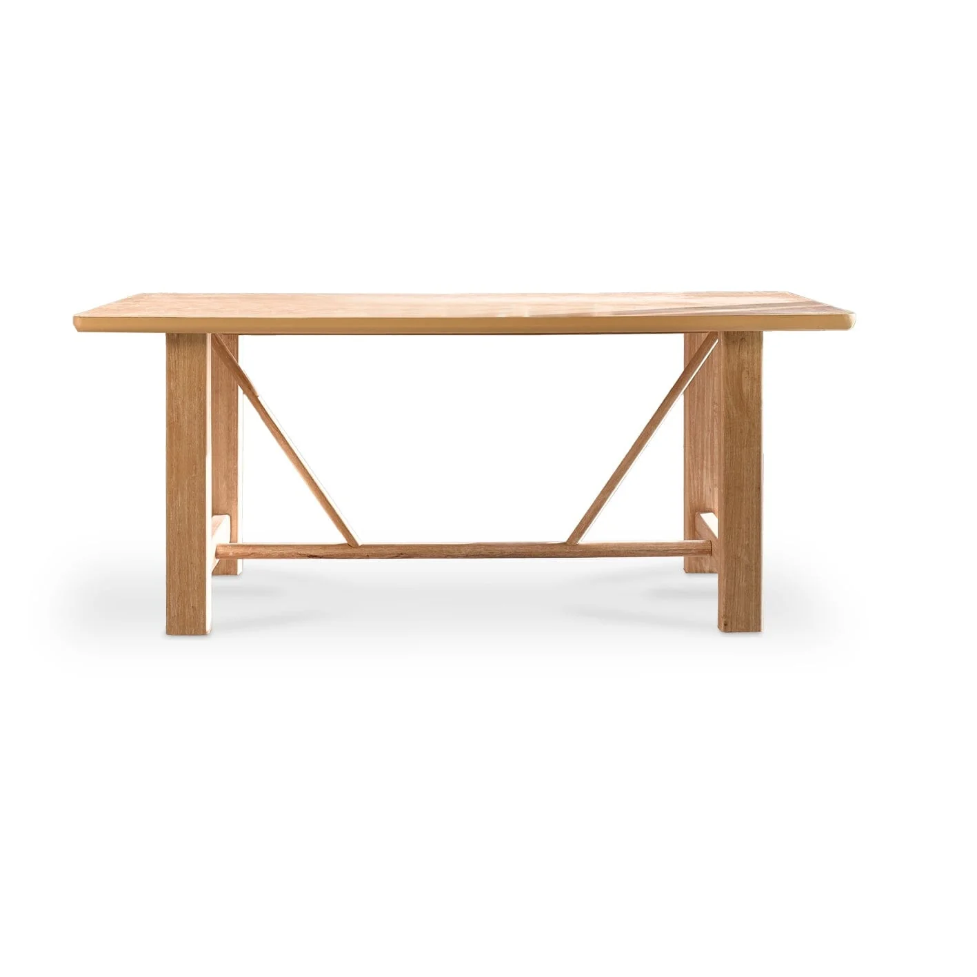 Carter Wooden Dining Table - Whitewash Oak - Image 10