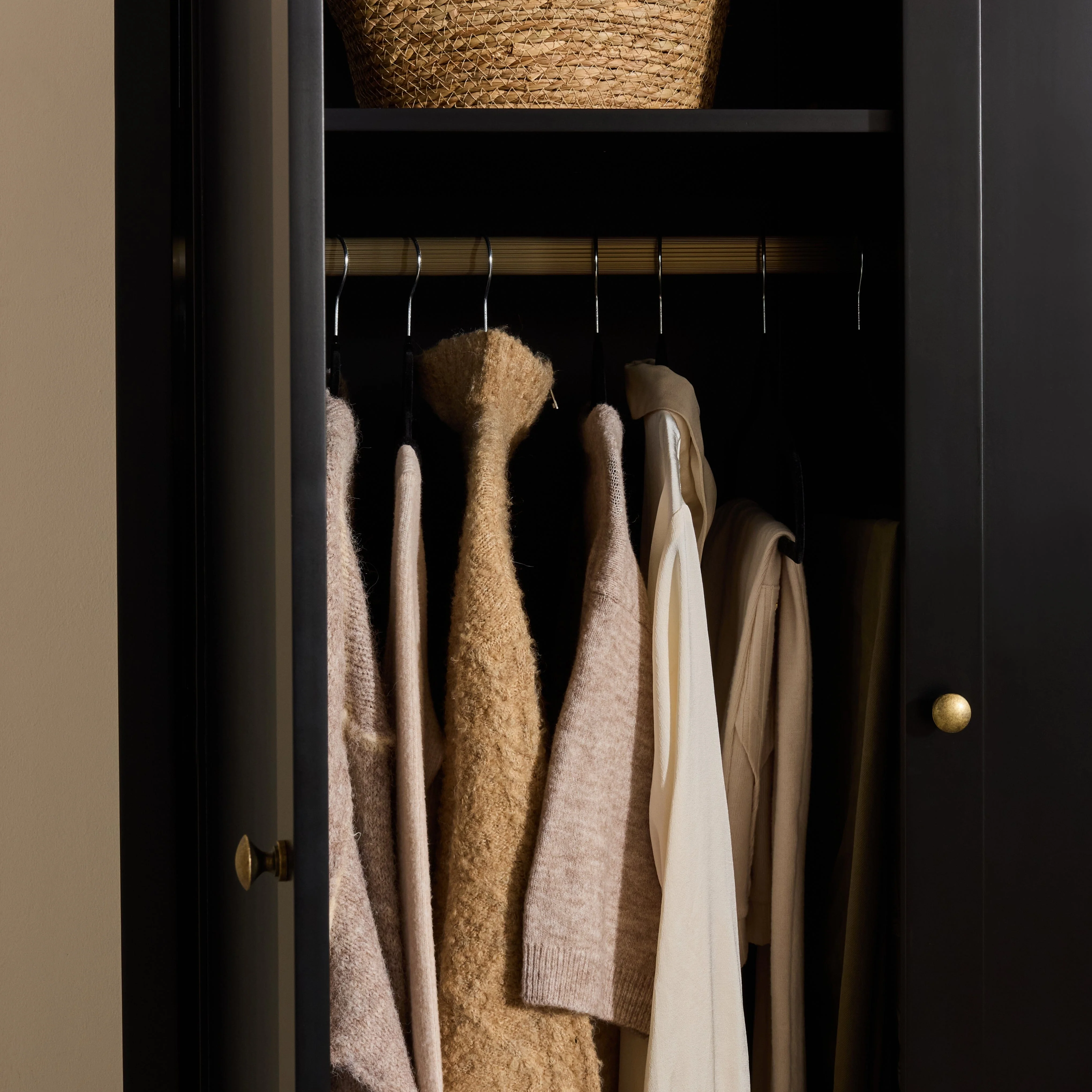 Charlie Double Wardrobe - Black - Image 4