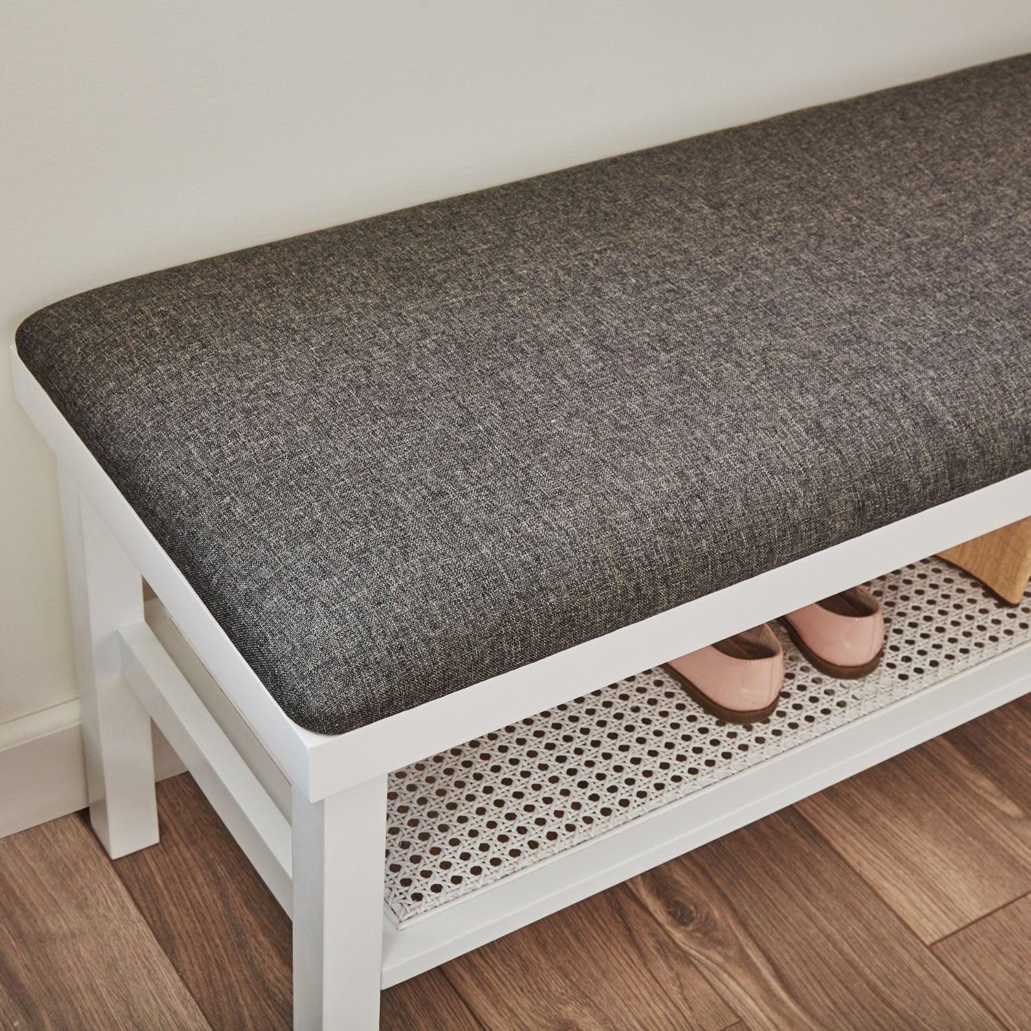 Charlie Hallway Bench - White - Image 4