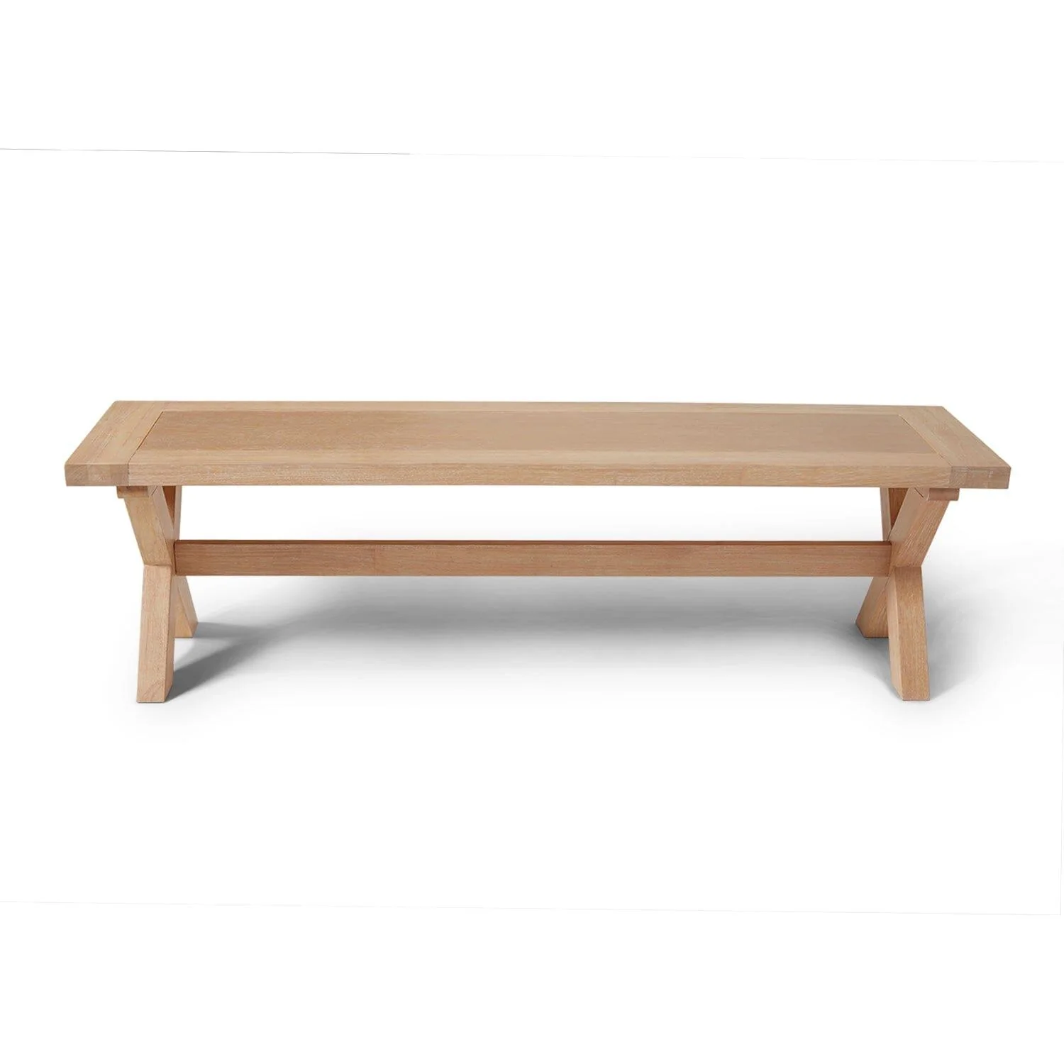 Charlotte 190cm Dining Table with 2 150cm Dining Benches - Whitewash Oak - Image 14