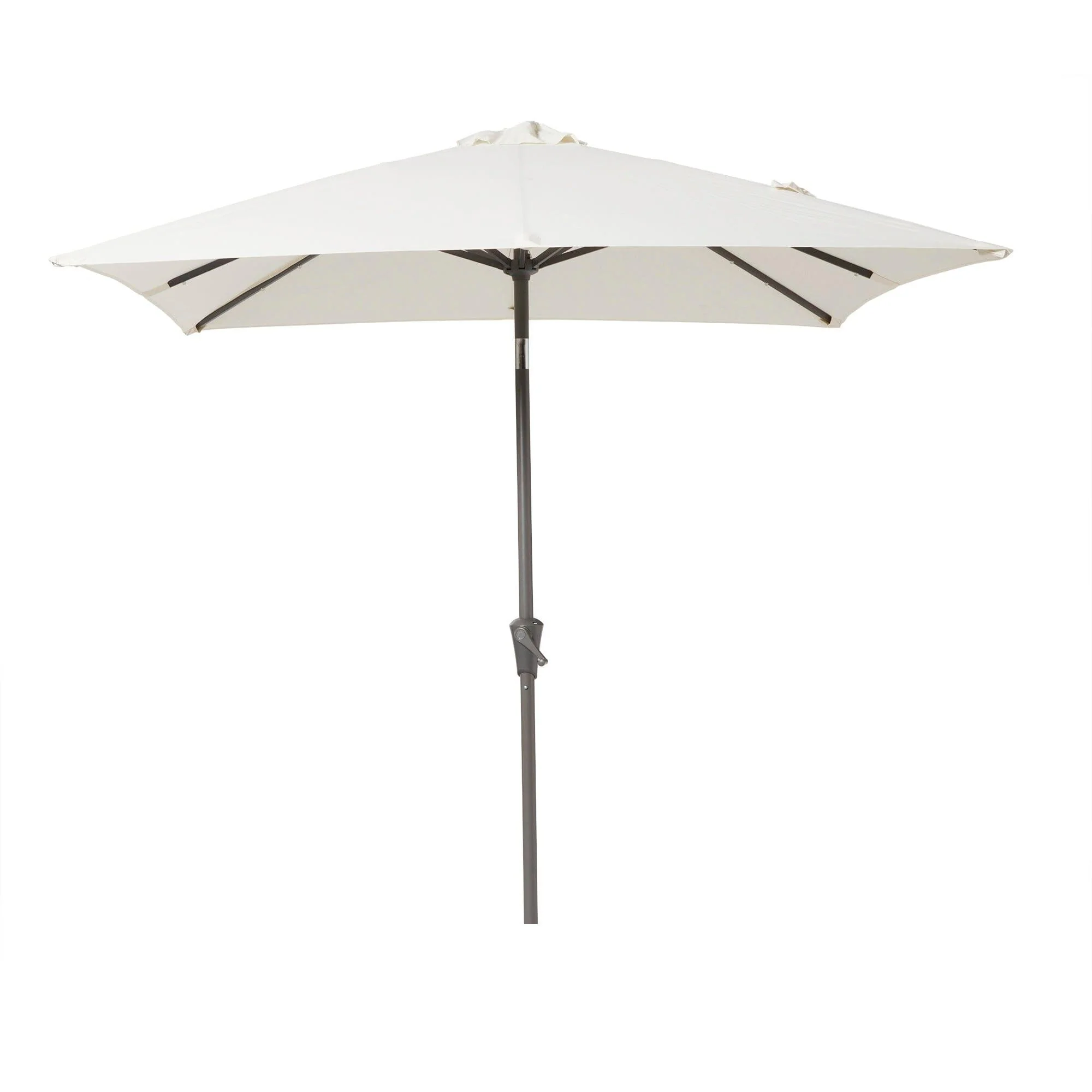 Cube 8 Seater Rattan Outdoor Dining Set with Cream LED Premium Parasol - Natural Brown Weave Polywood Top - Image 12