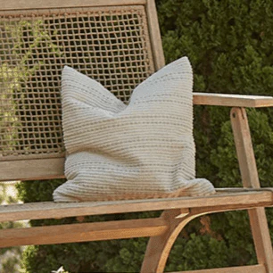 Elberton 45x45cm Cotton Striped Cushion Cover - Clay - Image 2