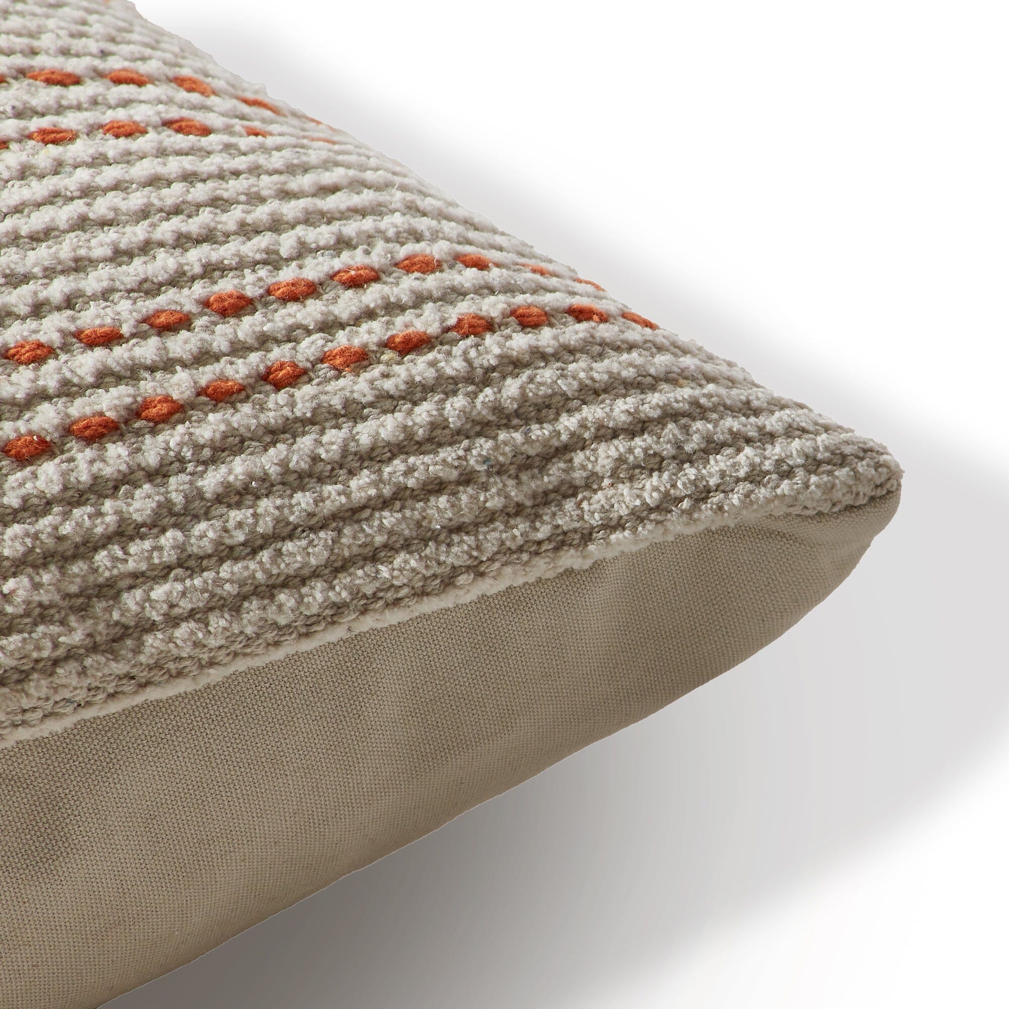 Elberton 45x45cm Cotton Striped Cushion Cover - Burnt Orange - Image 5