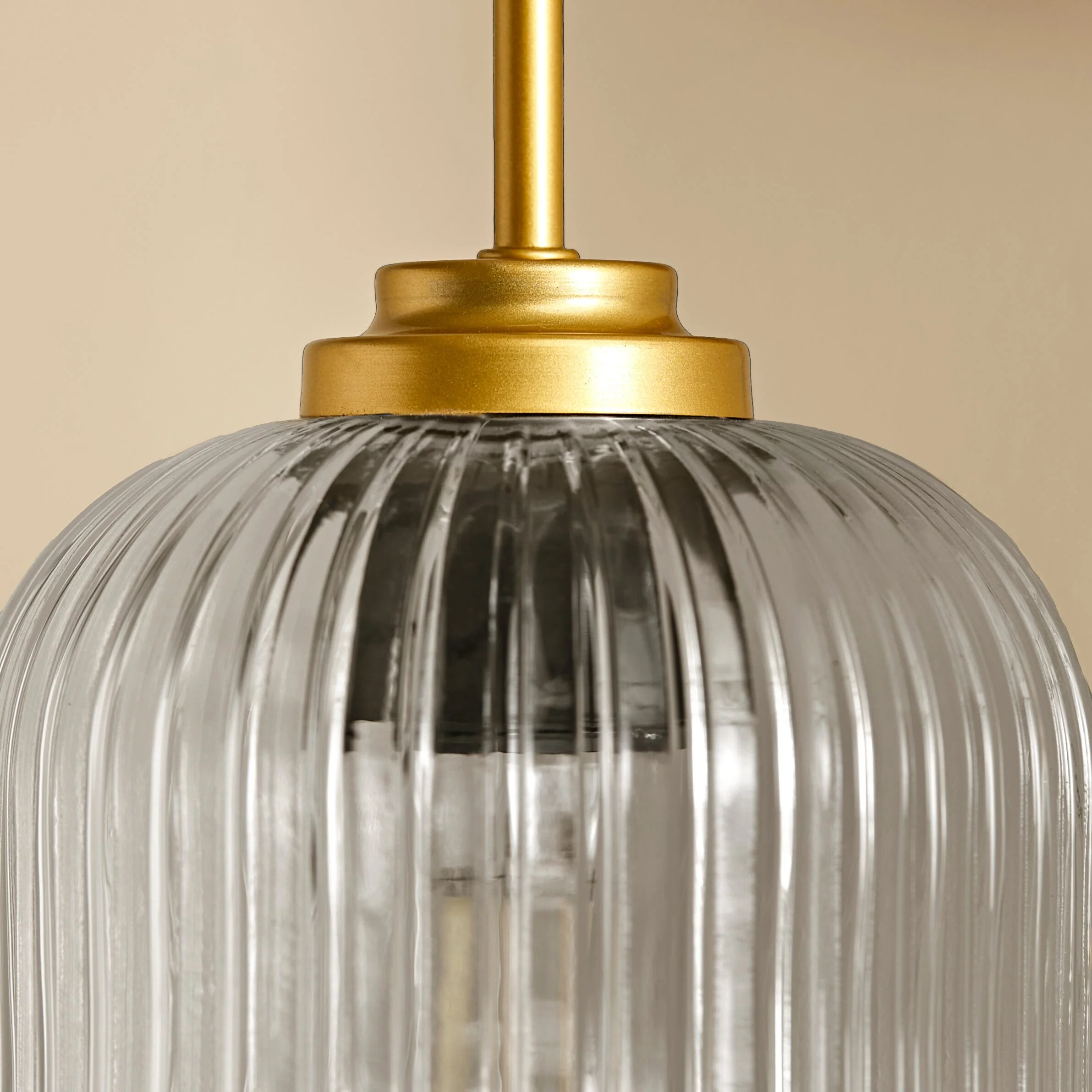 Elland Plug in Wall Light Gold - Smoked Glass - Image 3