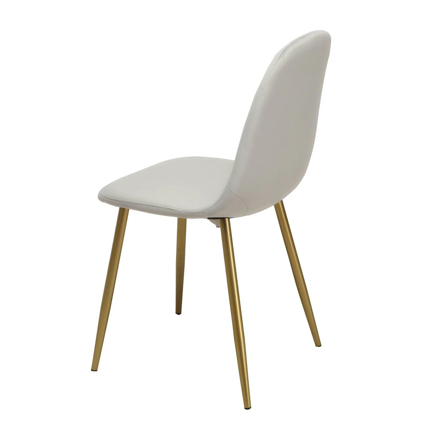 Outlet - Ellis Dining Chairs - Set of 2 - Grey & Gold - Image 5