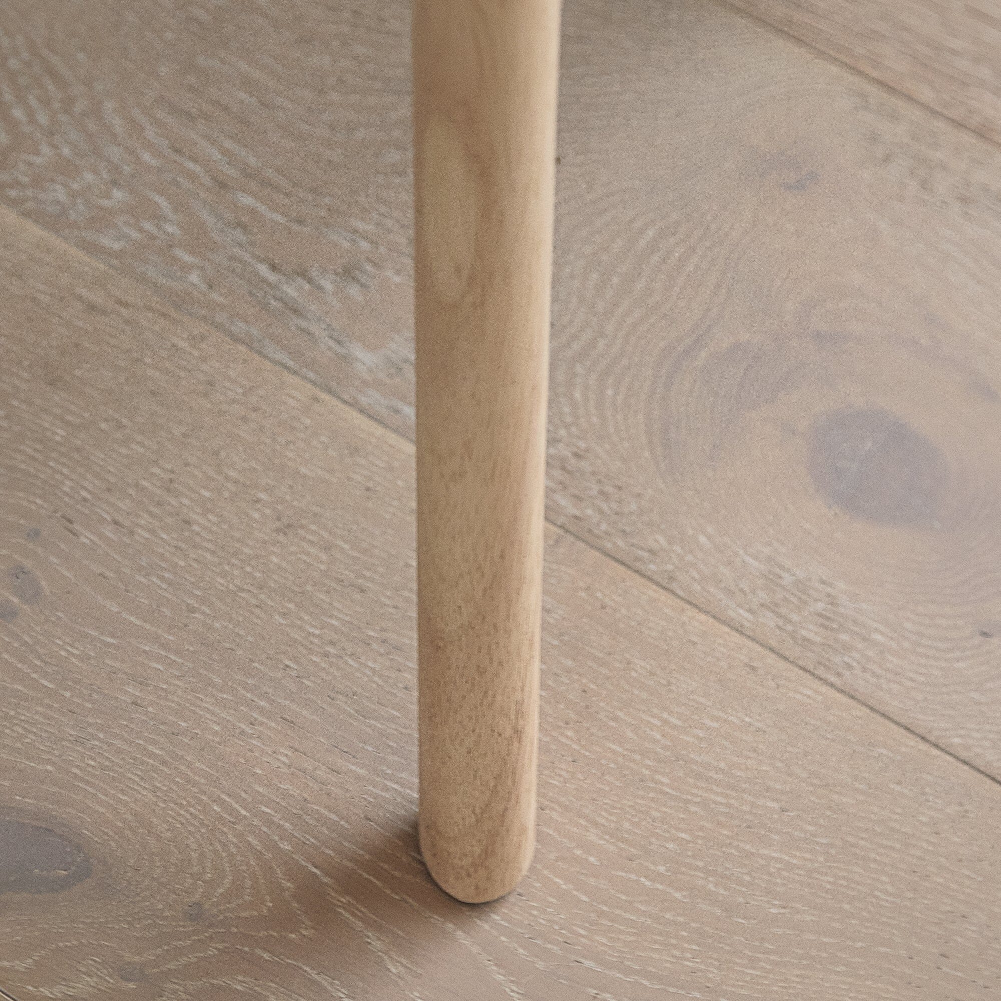 Ellis Soft Beige Dining Chairs - Set of 2 - Whitewash Oak Legs - Image 7