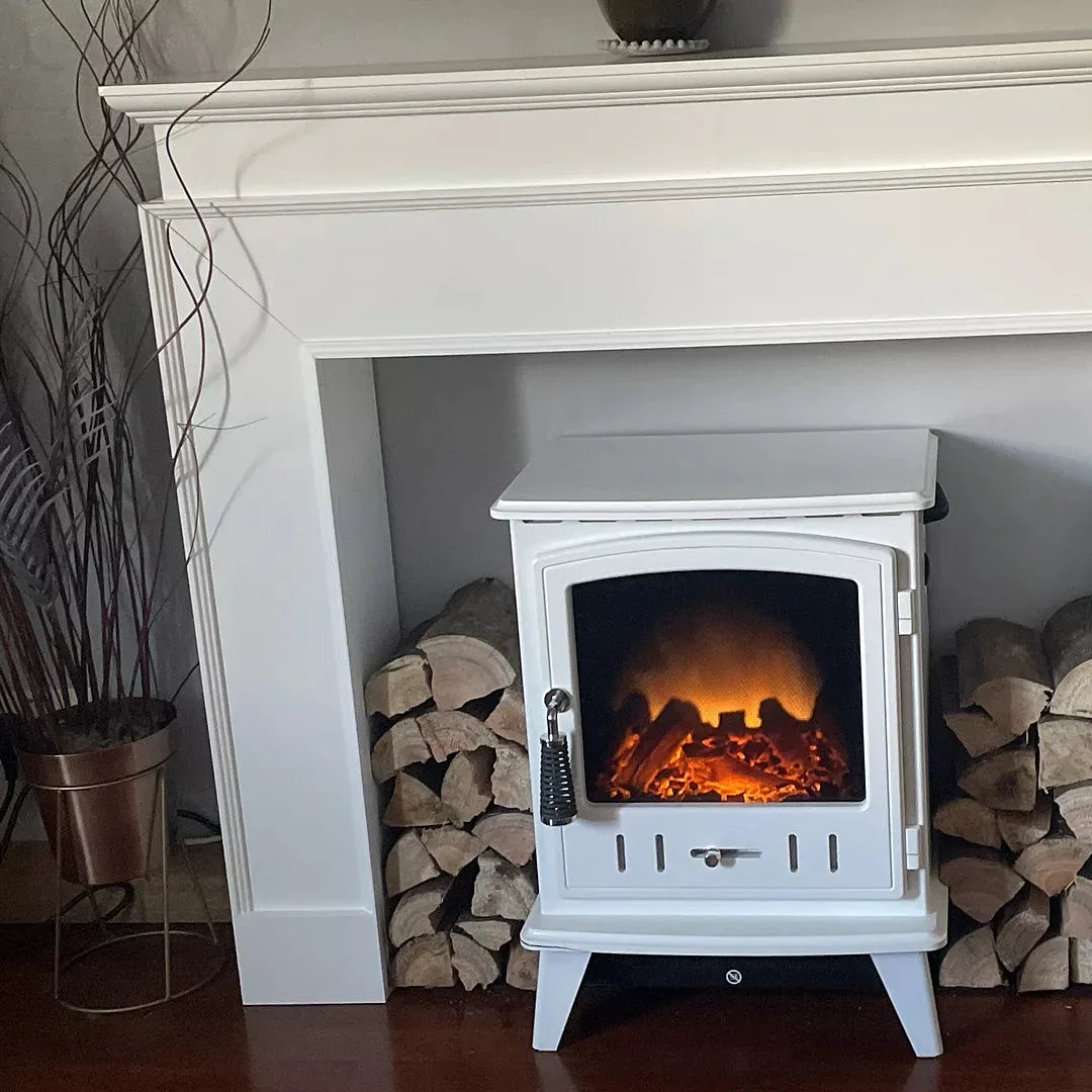 Ember 110cm Fireplace Surround - Snow White - Image 5