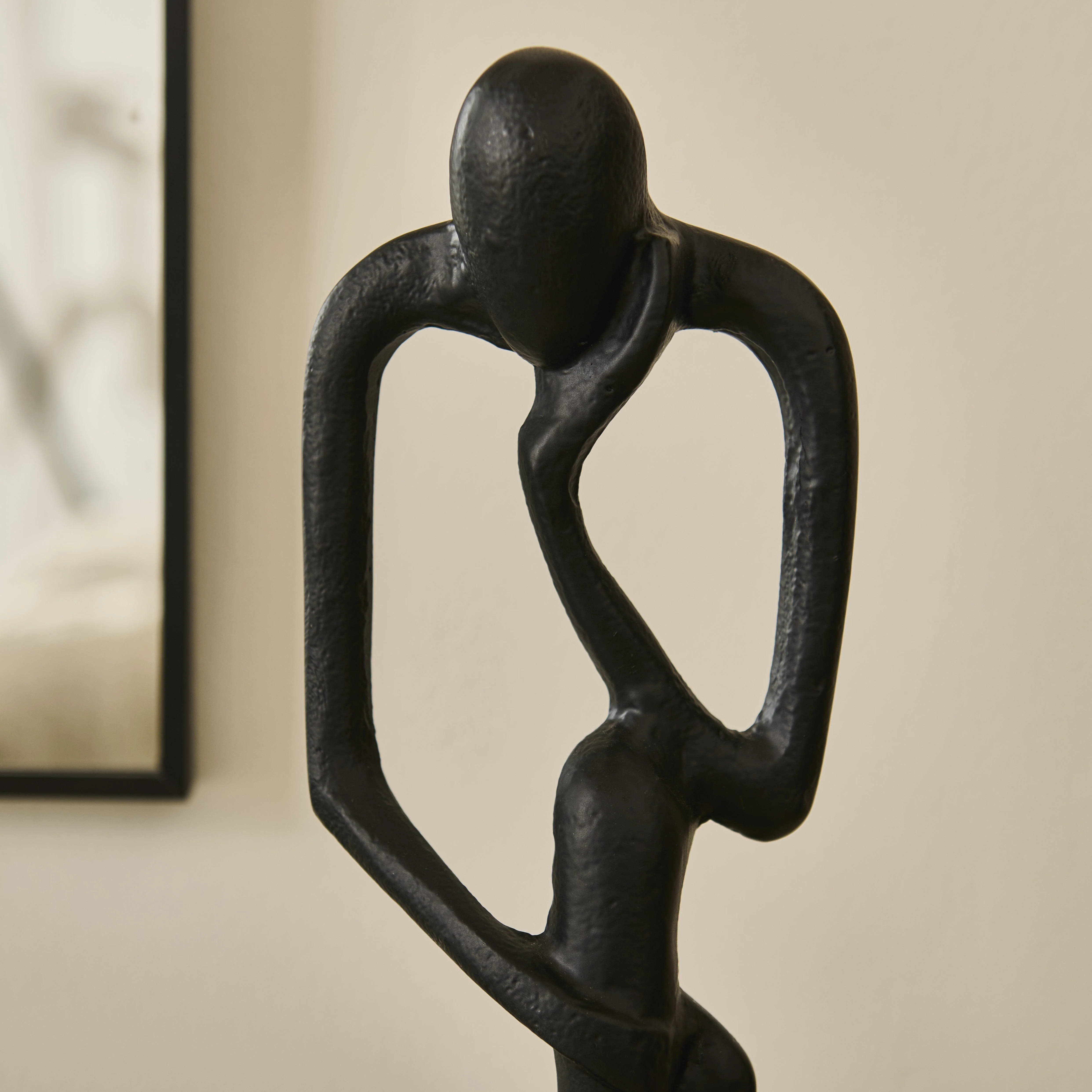 Embley 33cm Metal Ornament - Black - Image 3