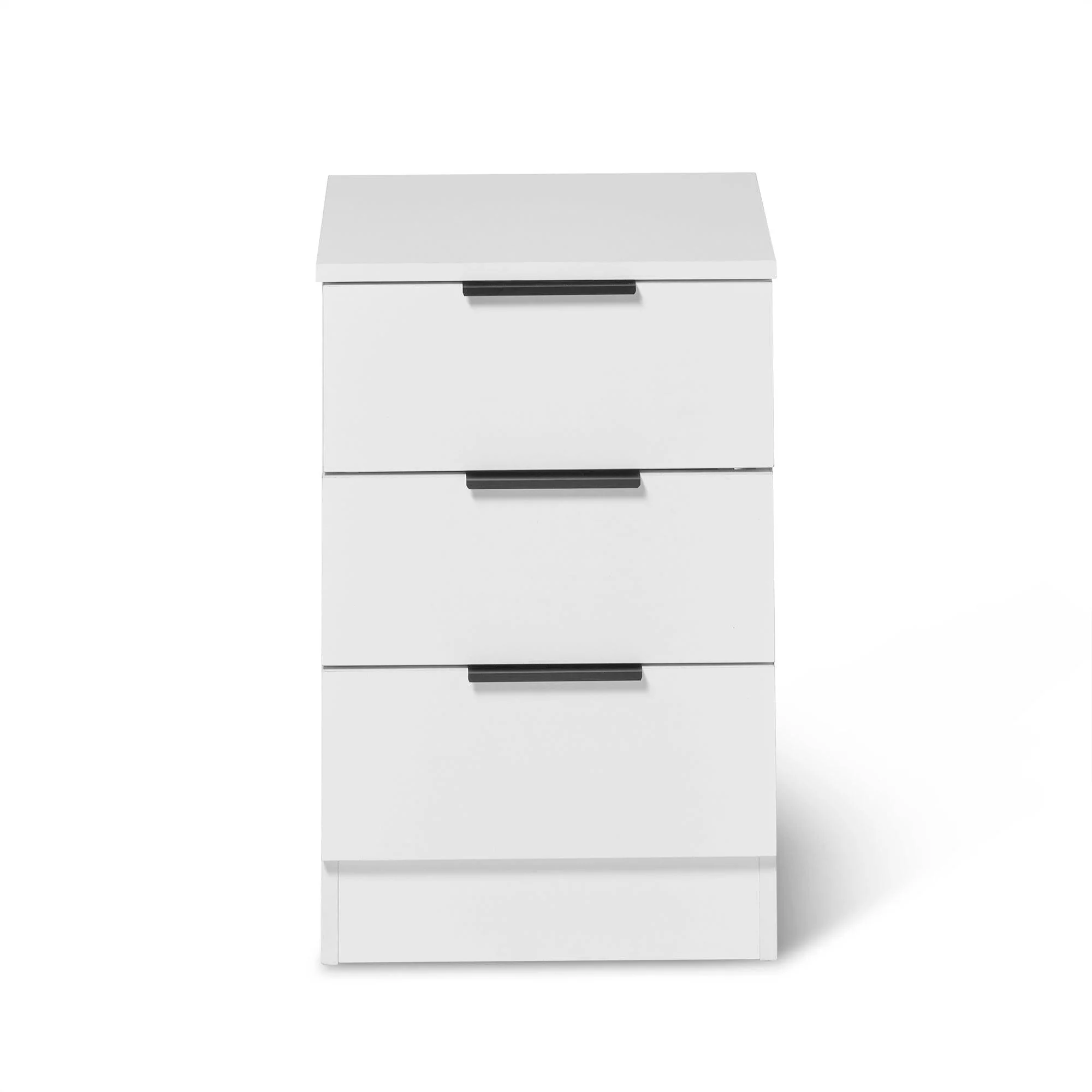 Essie 3 Drawer Bedside Table - White - Image 5