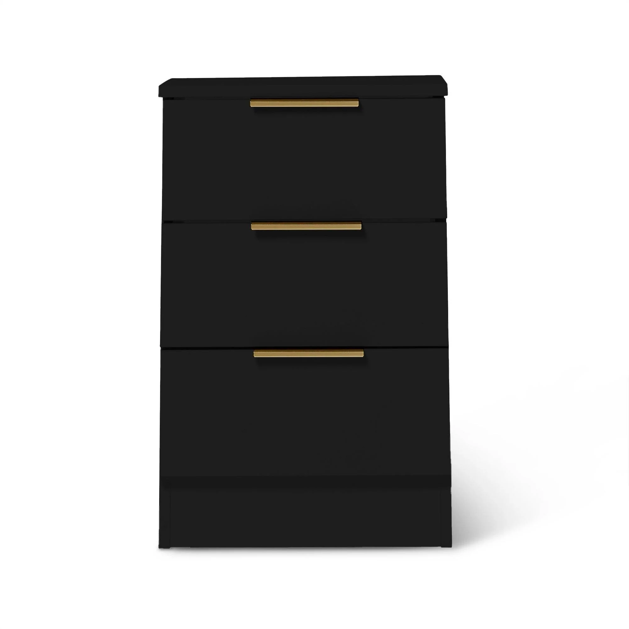 Essie 3 Piece Bedroom Set - 2 Over 5 Chest of Drawers - Pitch Black - Image 10