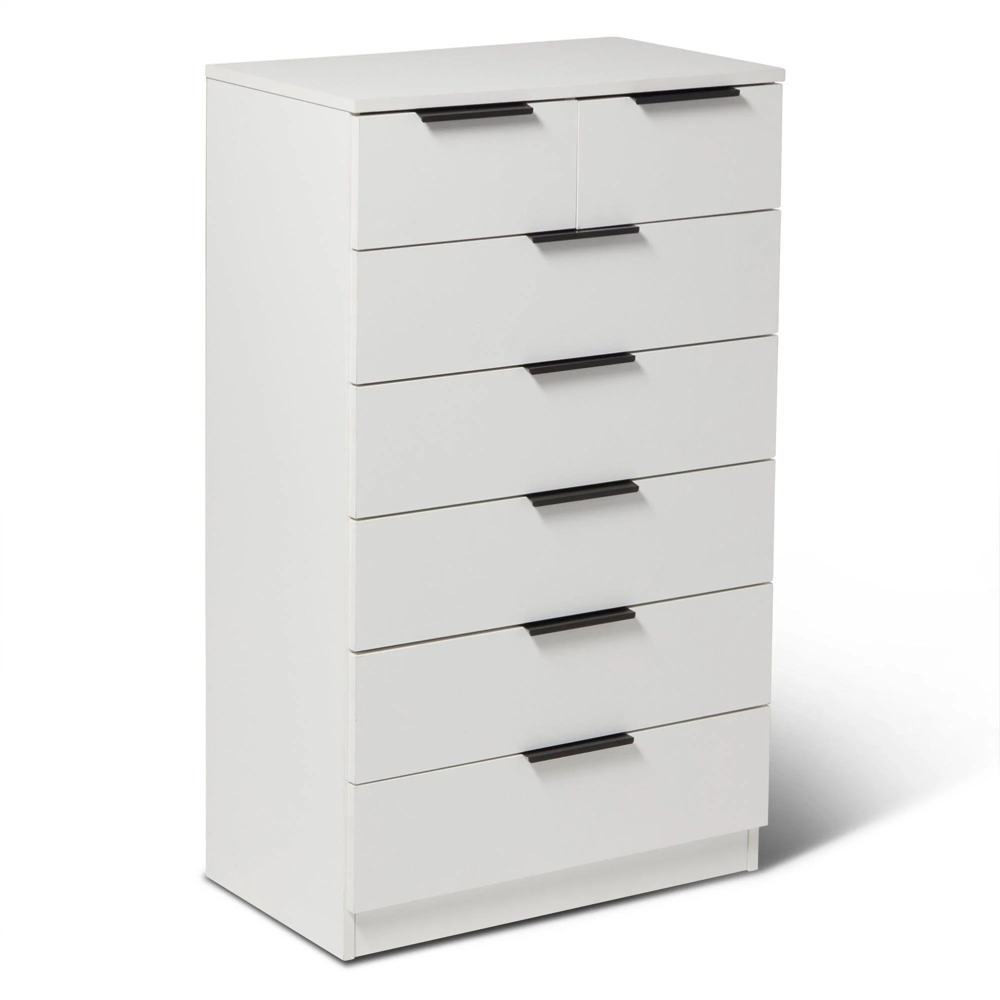 Essie 3 Piece Bedroom Set - 2 Over 5 Chest of Drawers - Pure White - Image 9