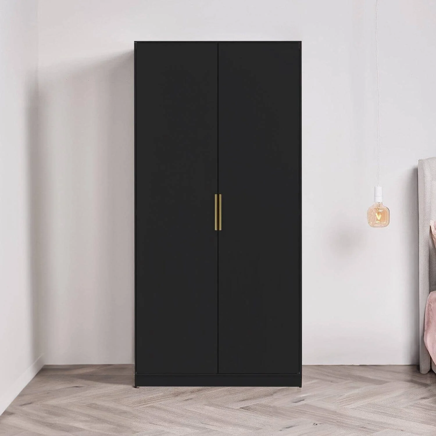 Essie 3 Piece Bedroom Set - 8 Chest of Drawers - Pitch Black - Image 2