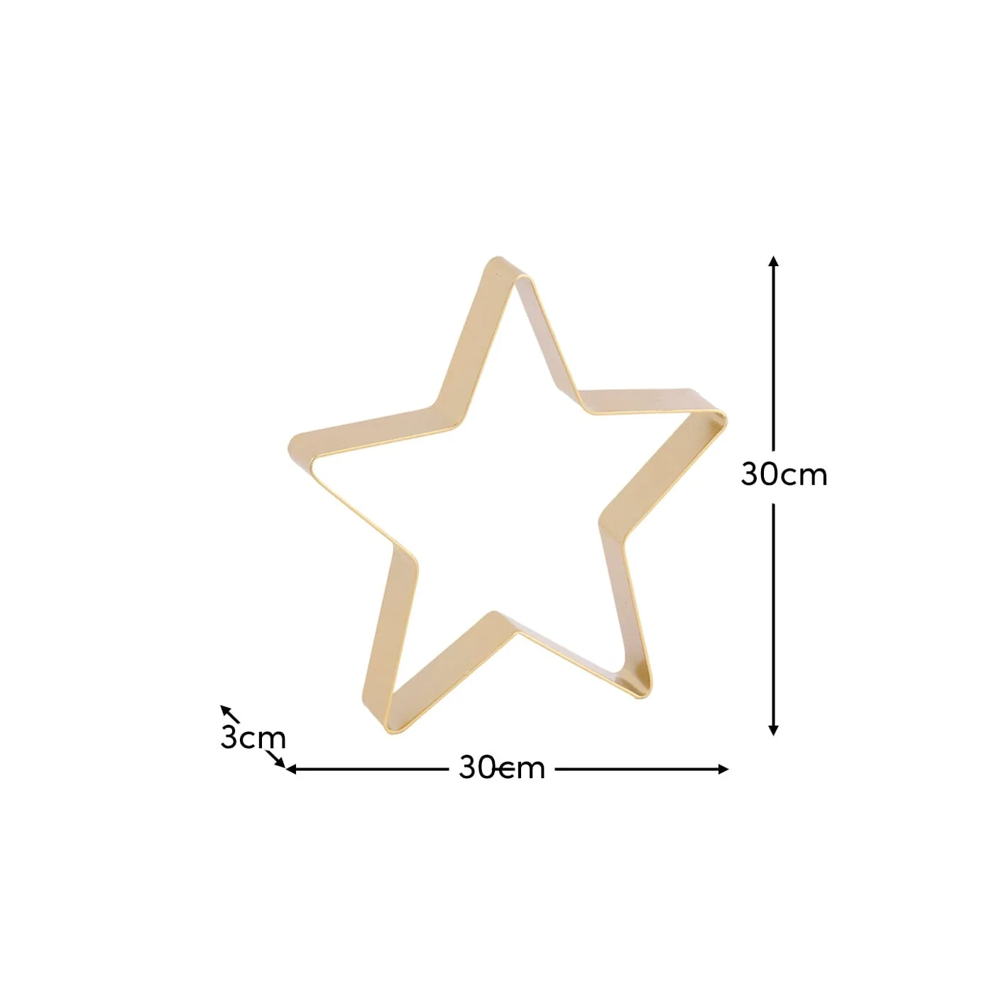 Falun Metal Standing Star Ornament - Set of 2 - Gold - Image 12