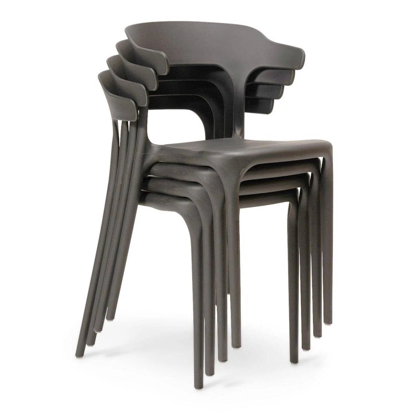 Finn 4 Seater Dining Set with Grey Chairs - 120cm - Pure White - Image 5