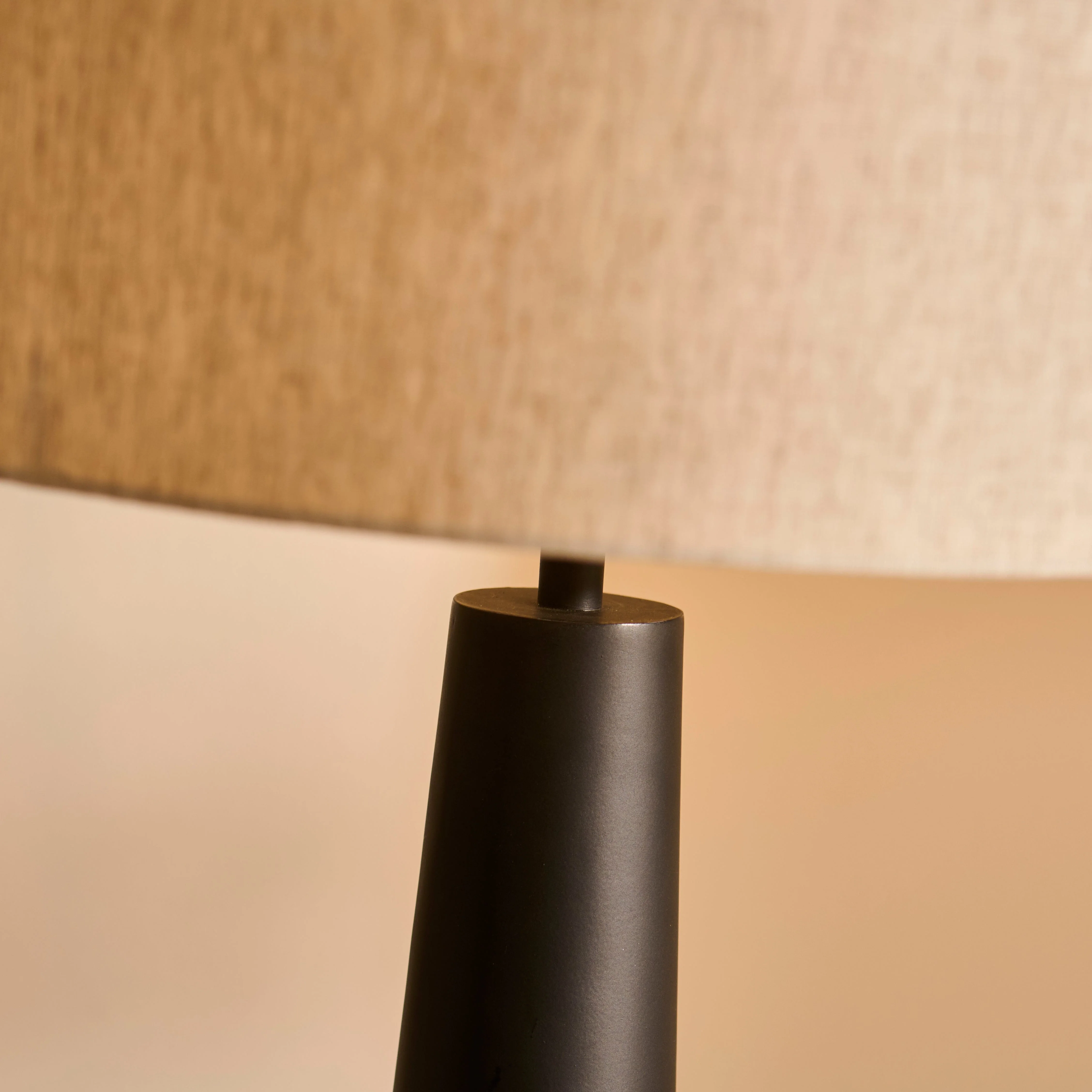 Foxcote Black Metal Floor Lamp Base - 129cm - Image 3