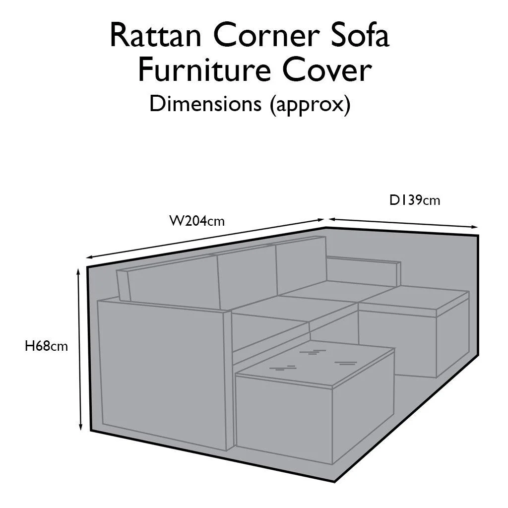 Outlet - Garden Furniture Cover For Weston 4 Seater Corner Sofa Set