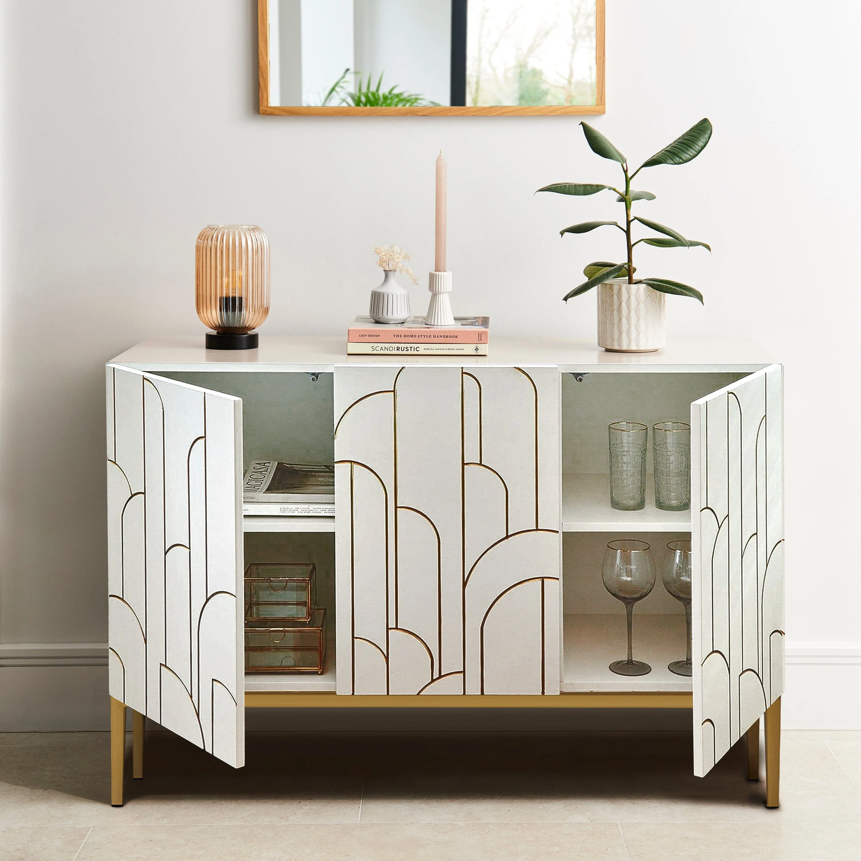 Gatsby 3 Door Sideboard - Snow White - Image 2