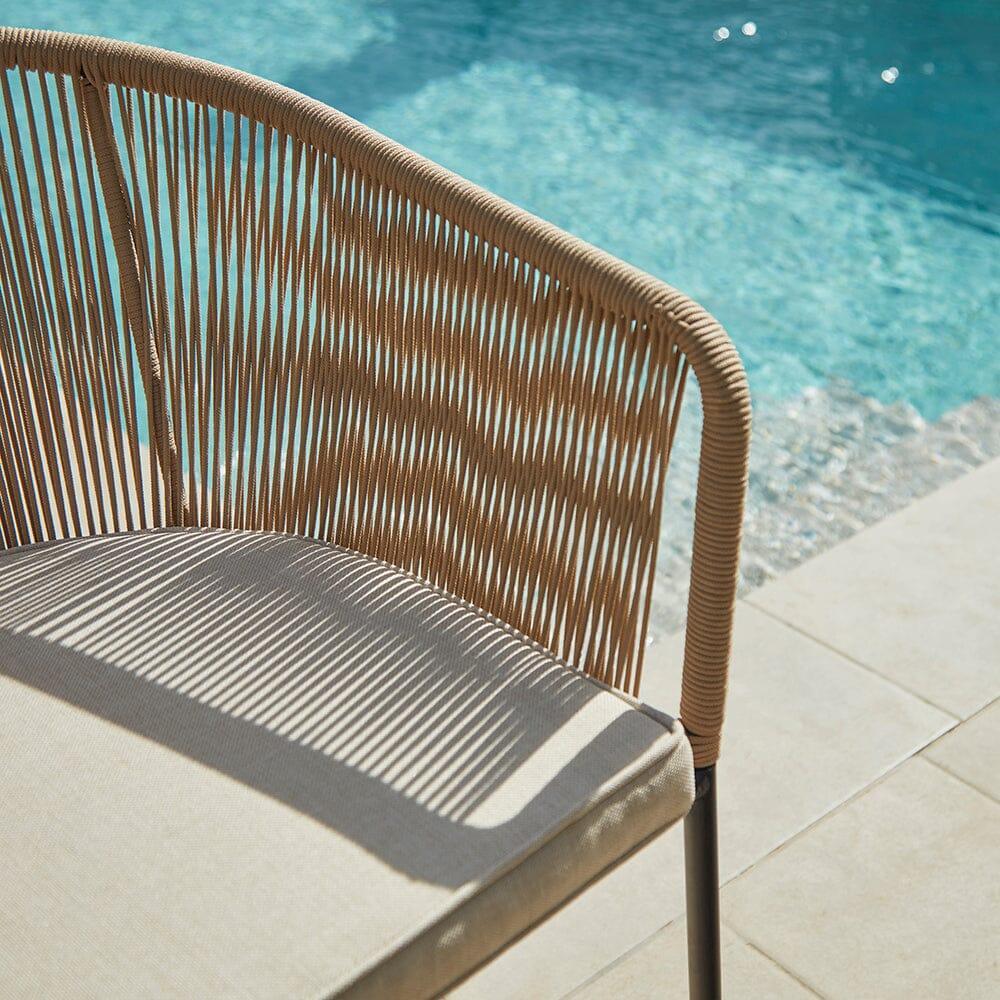 Hali Natural Rope Chair with Cushions - Set of 2 - Image 4