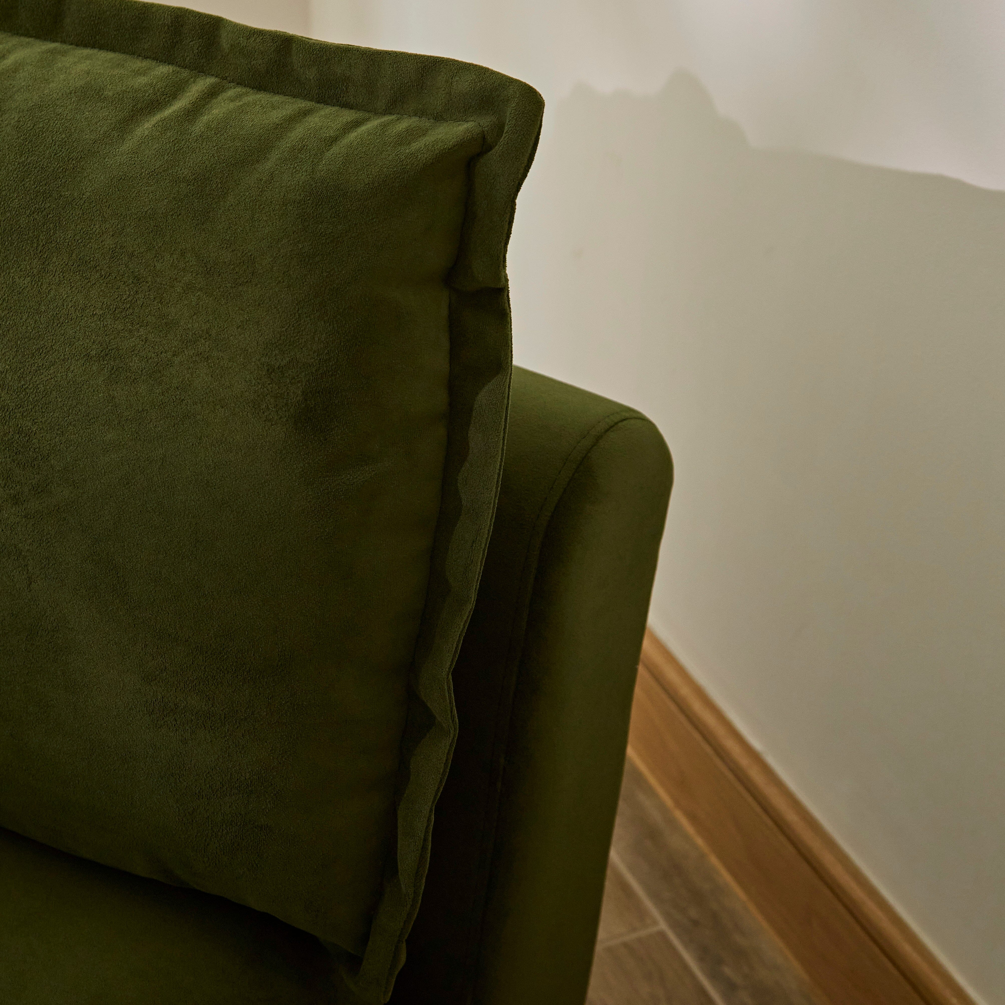 Harlow Single Sofa Bed - Fern Green - Image 4