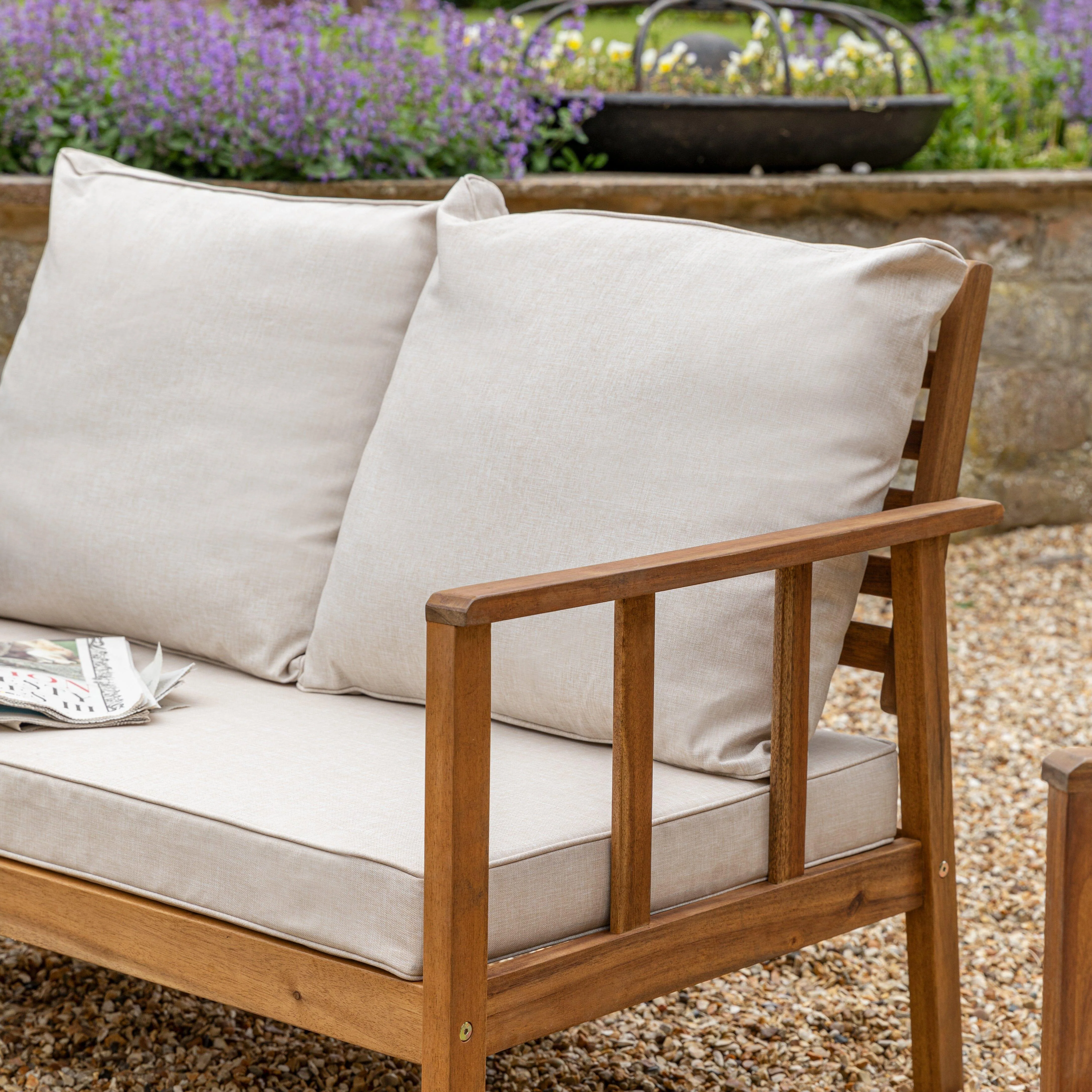 Harrelson Garden Conversation Set Cushion Covers - Sand - Image 2