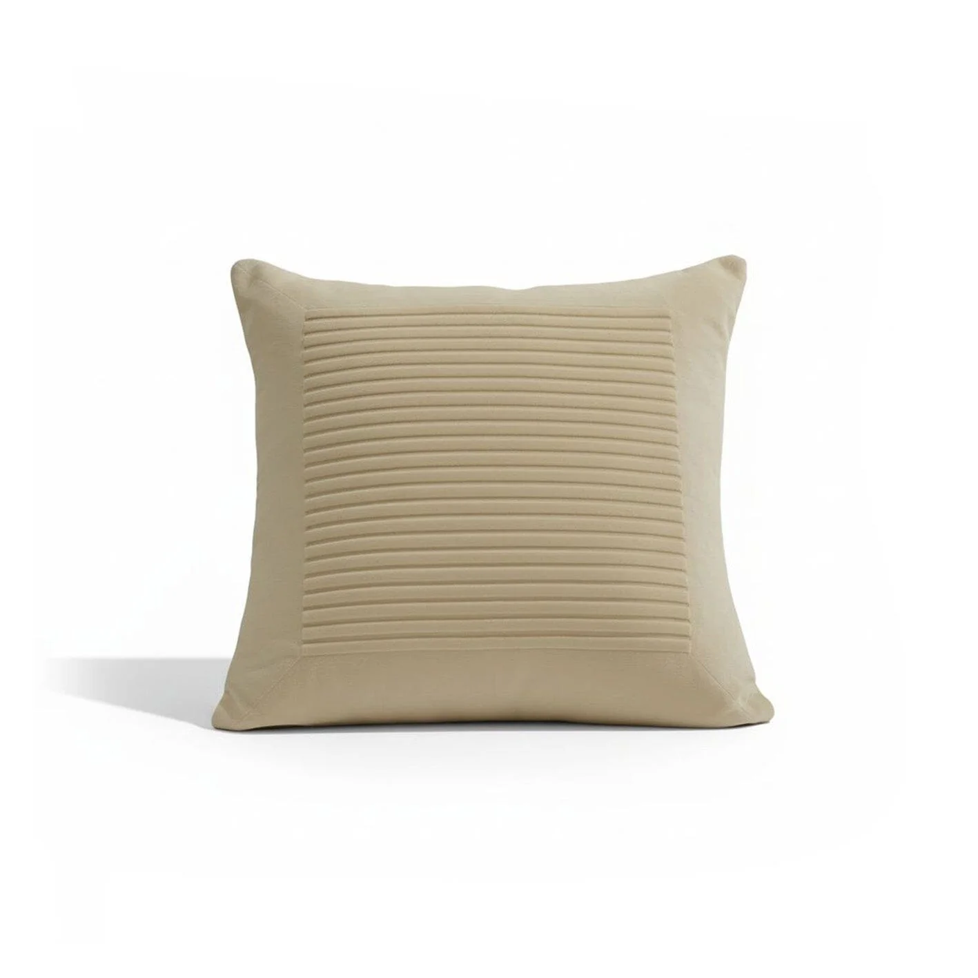Hayes 45 x 45cm Velvet Cushion Cover - Clay Stripe - Image 5