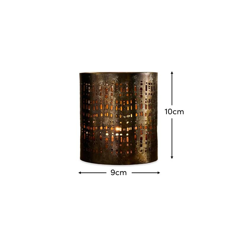 Herriard 10cm Metal Lantern - Gold - Image 6