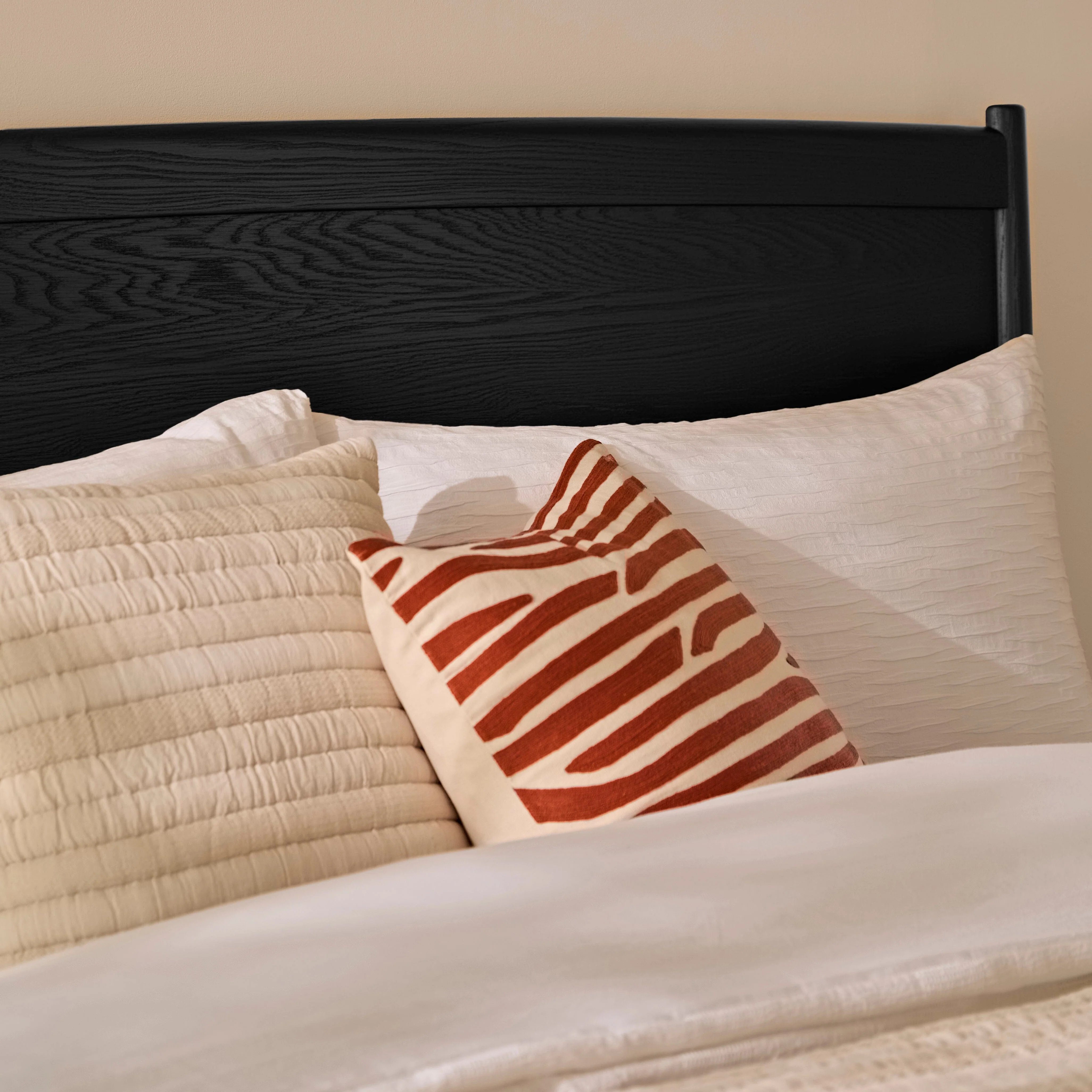 Ida Double Wooden Bed - Black Oak - Image 3