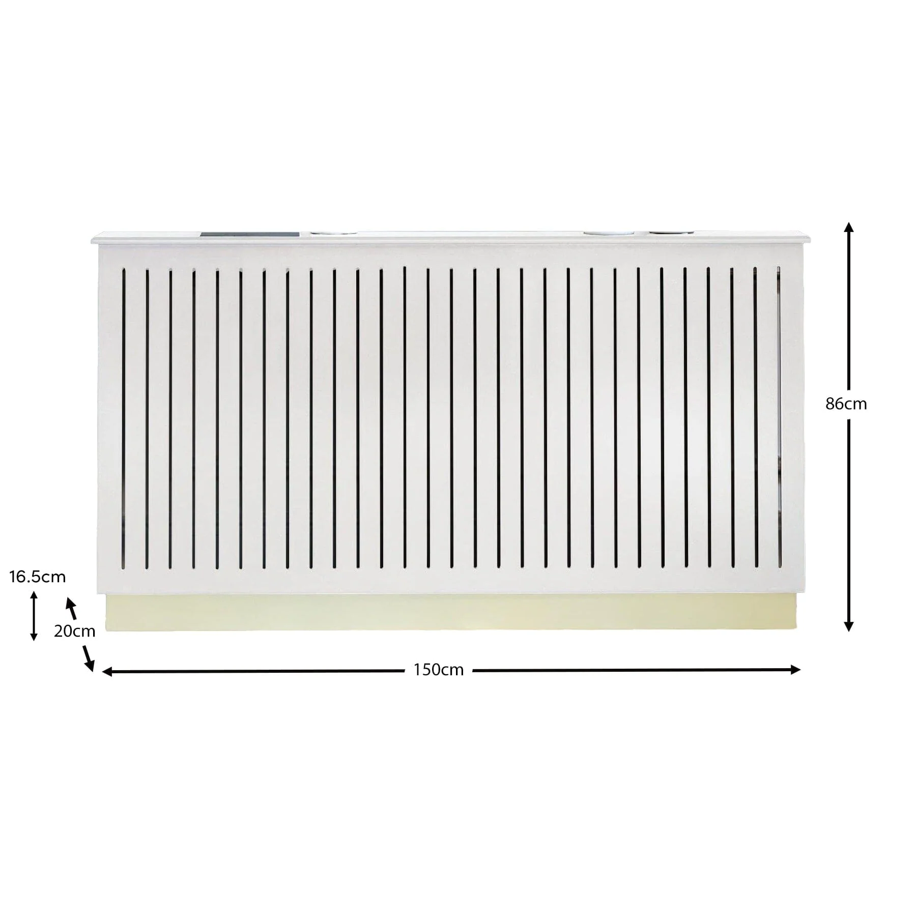 Iliana Large Radiator Cover - Snow White - Image 4