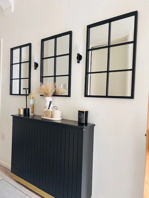 Iliana Medium Radiator Cover in Charcoal Grey - Image 3