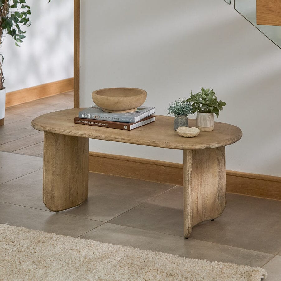 Imogen Chalked Mango Wood Coffee Table
