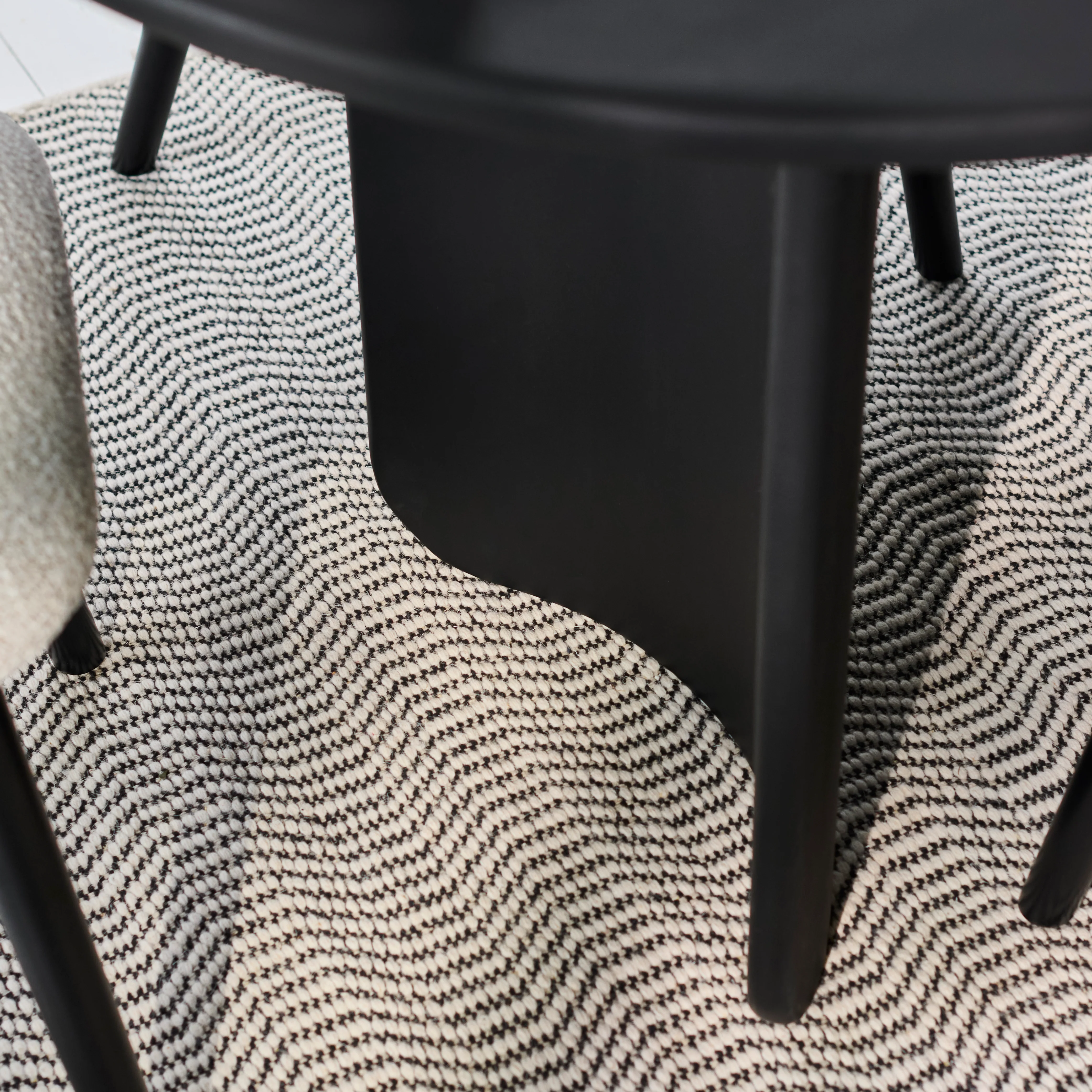 Imogen Jet Black Mango Wood Dining Table - 190cm - Image 8