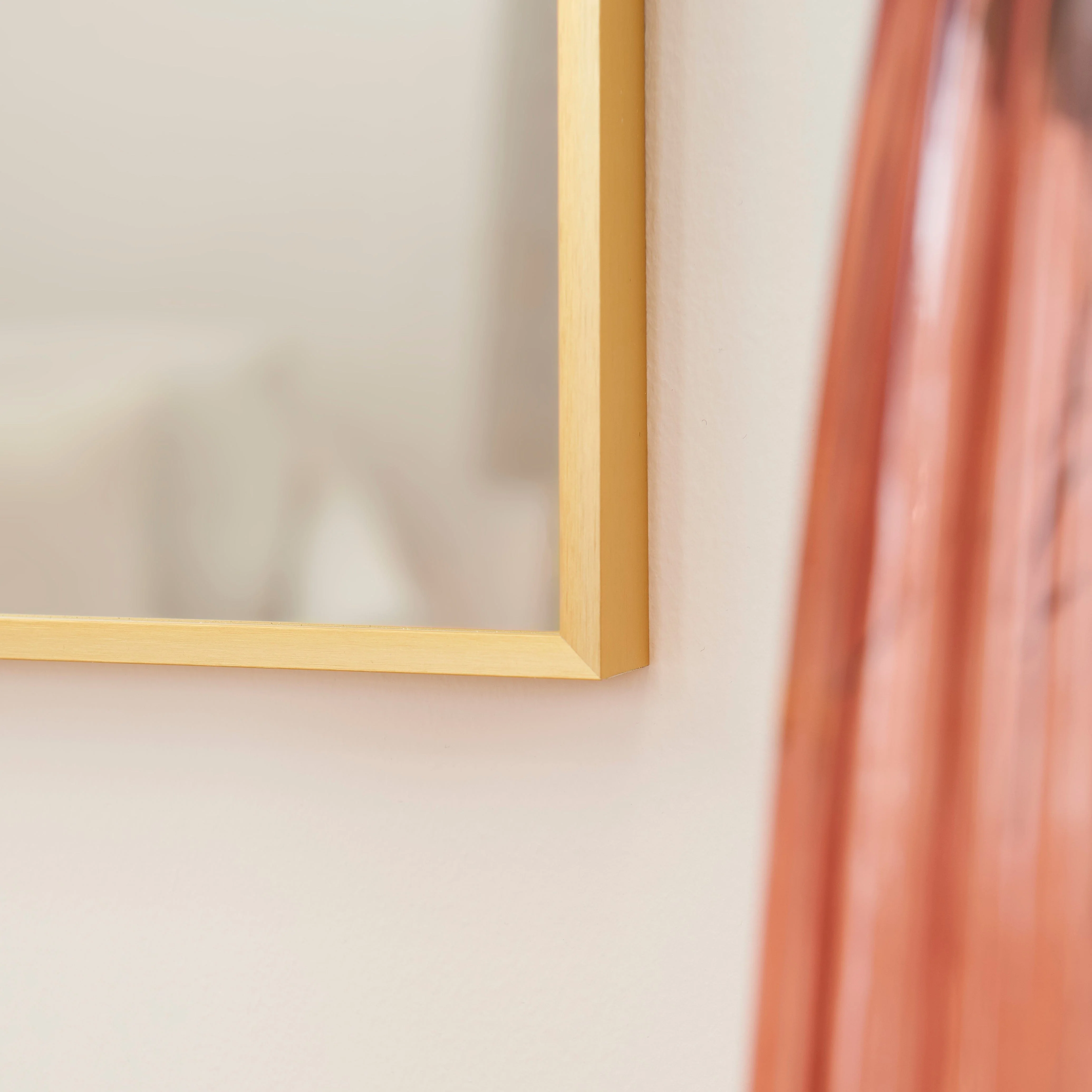 Ingham 70x70cm Metal Arch Mirror - Gold - Image 5