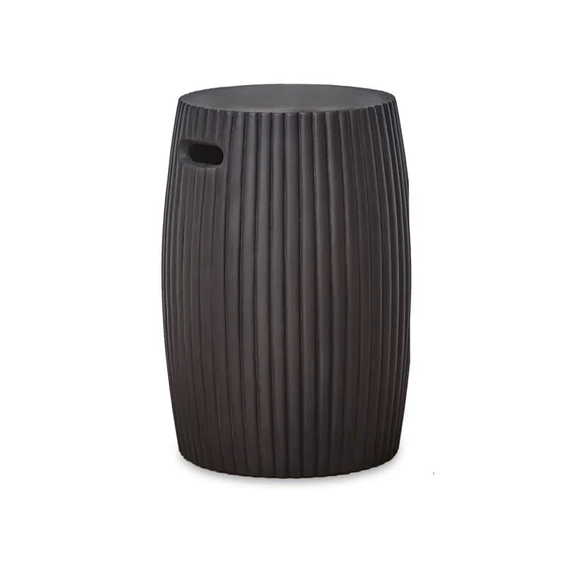 Jabari 35cm Garden Side Table - Lava Black - Image 6